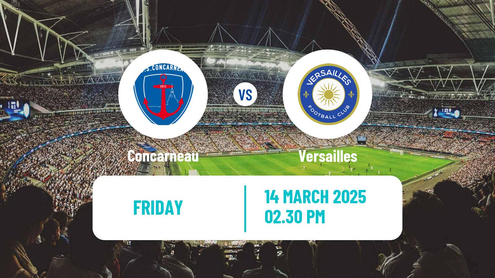 Soccer French National League Concarneau - Versailles