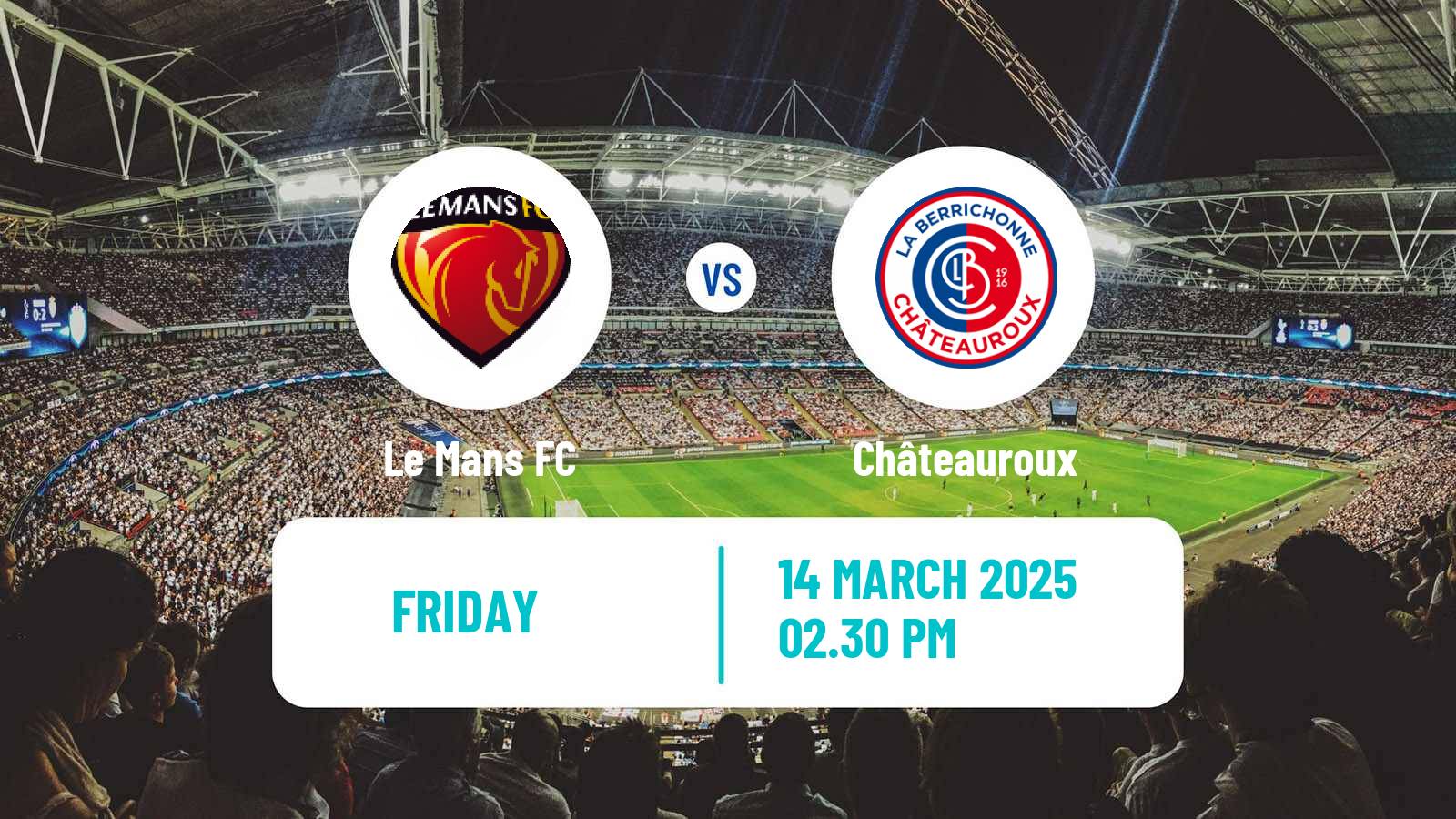 Soccer French National League Le Mans - Châteauroux