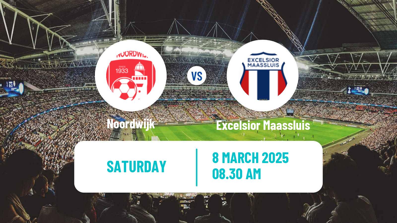 Soccer Dutch Tweede Divisie Noordwijk - Excelsior Maassluis