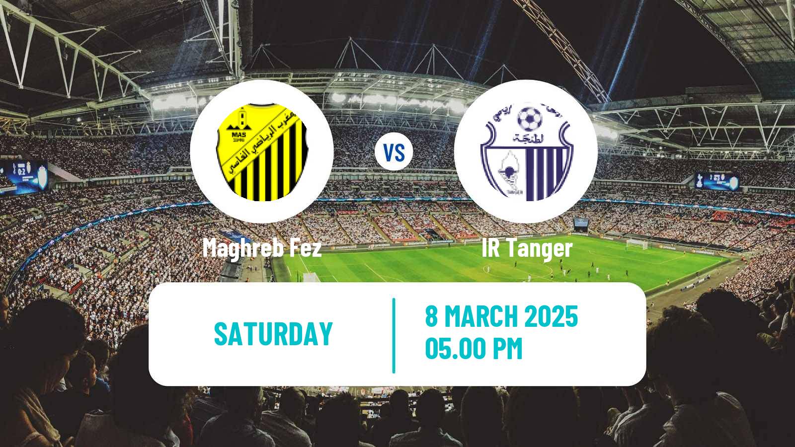 Soccer Moroccan Botola Maghreb Fez - IR Tanger