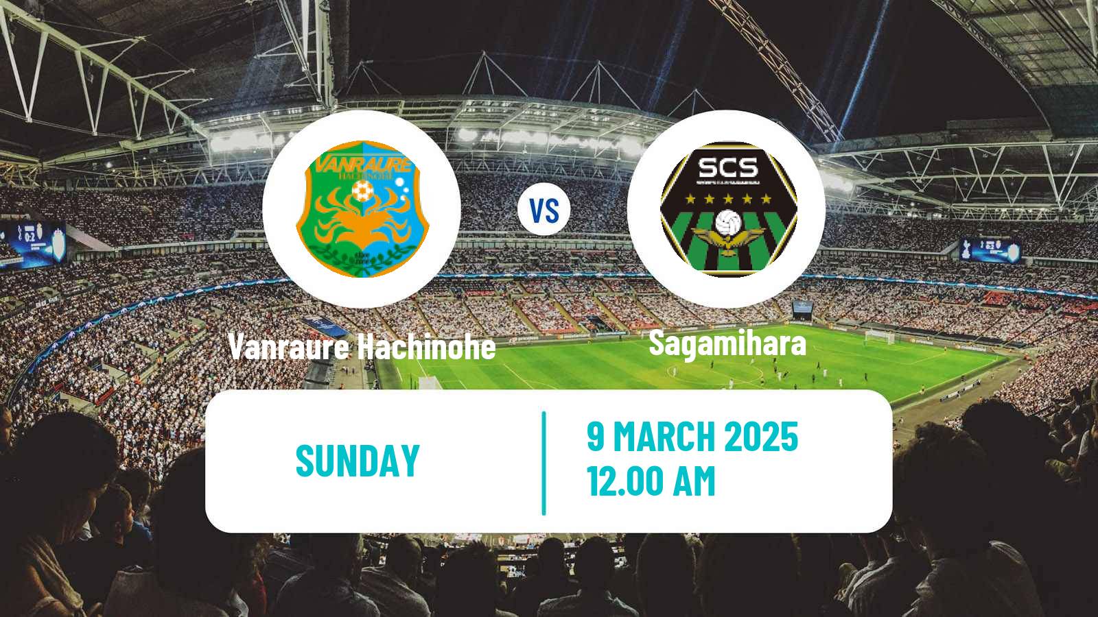 Soccer Japan J3 League Vanraure Hachinohe - Sagamihara
