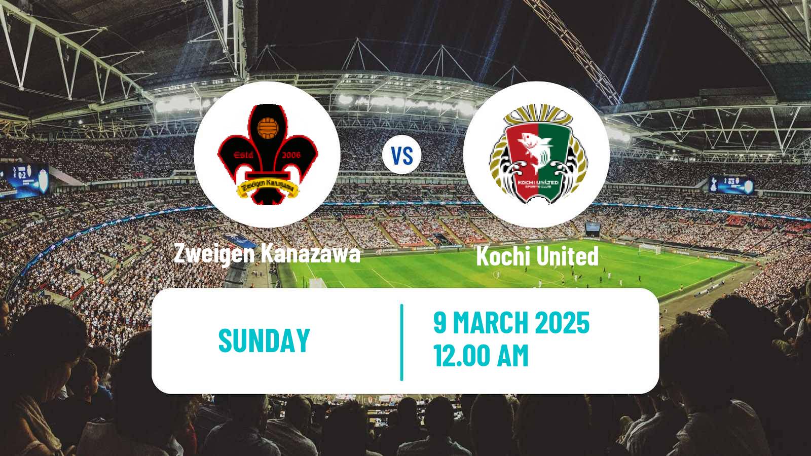 Soccer Japan J3 League Zweigen Kanazawa - Kochi United