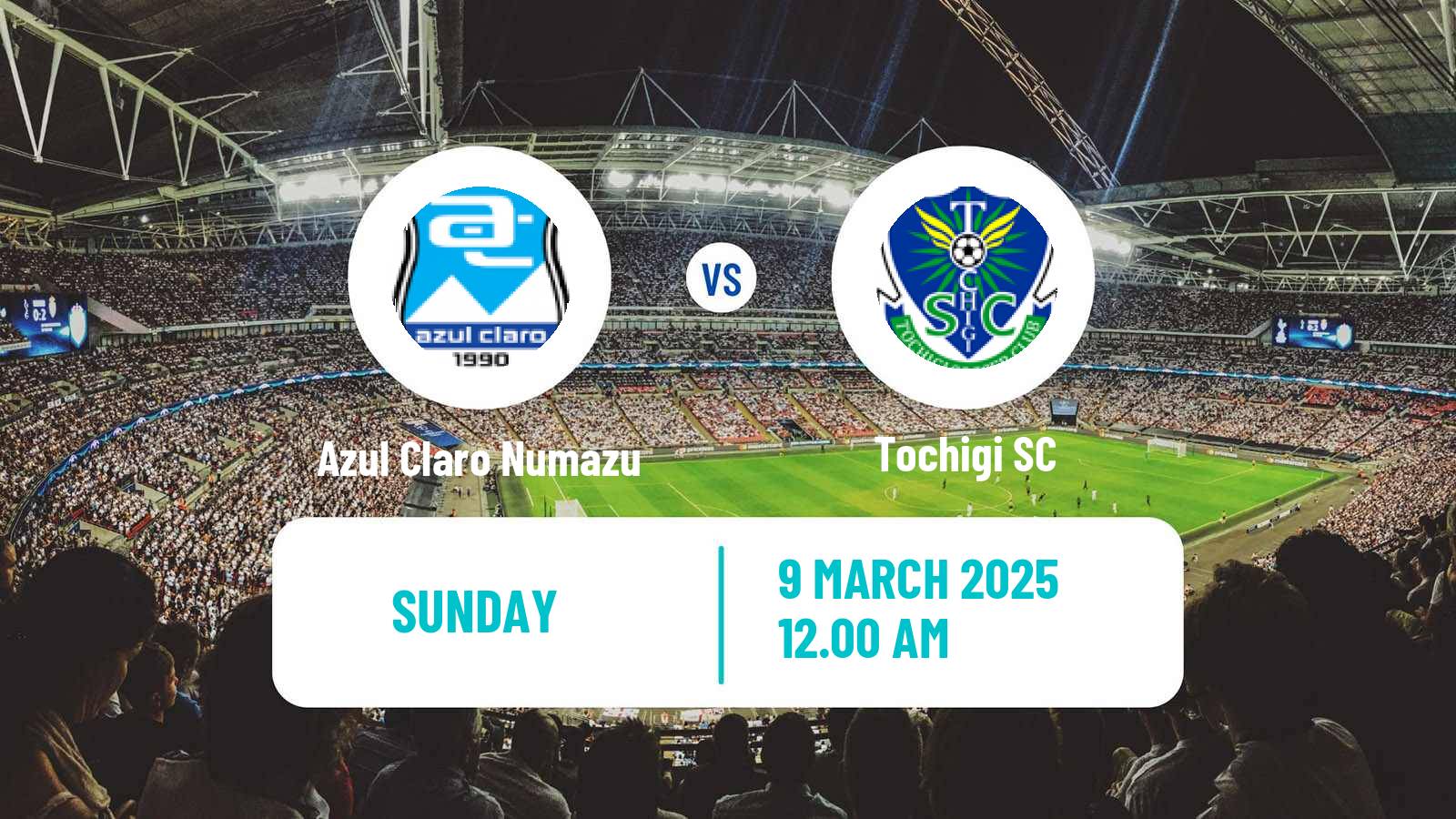 Soccer Japan J3 League Azul Claro Numazu - Tochigi