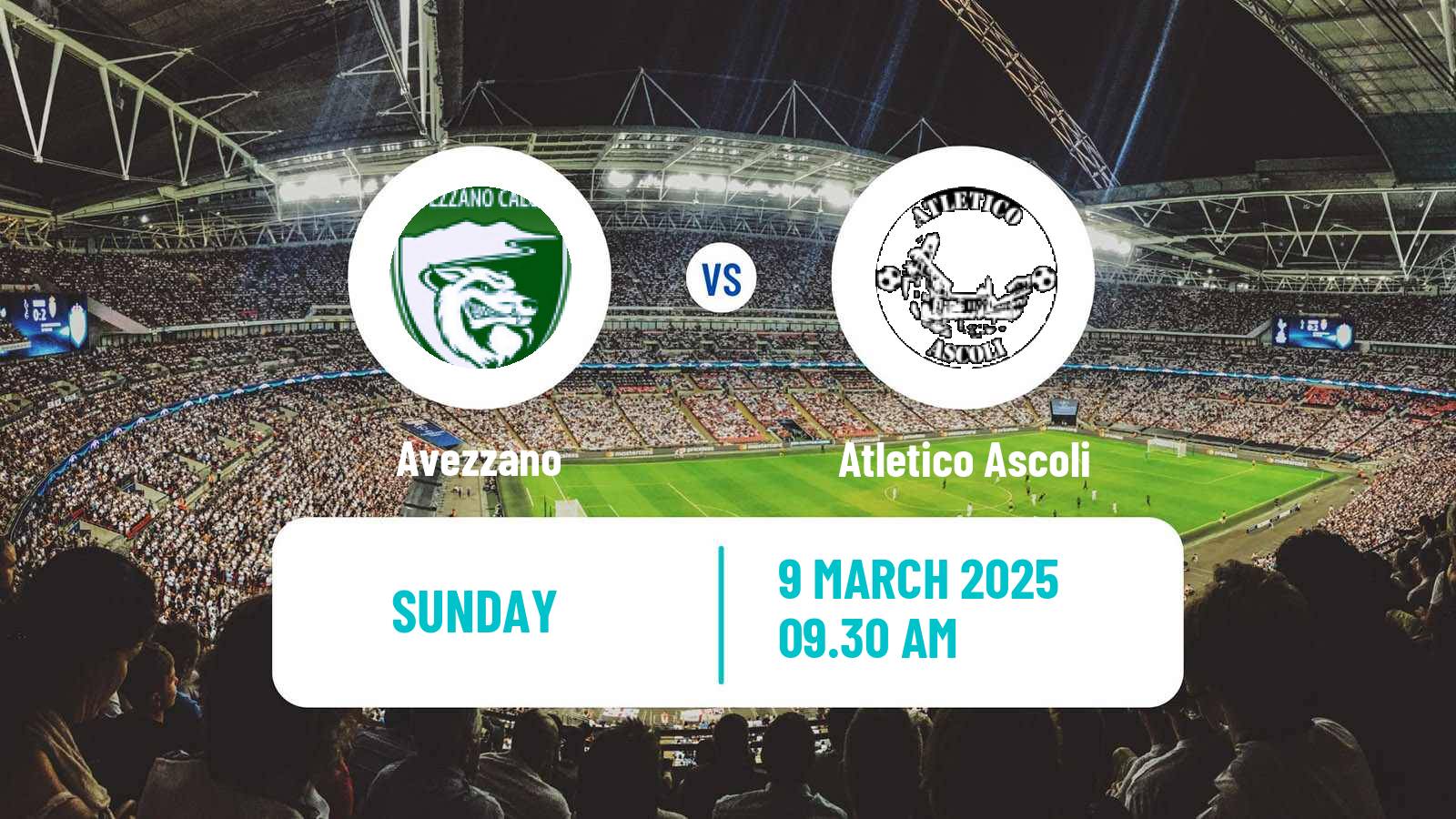 Soccer Italian Serie D - Group F Avezzano - Atletico Ascoli