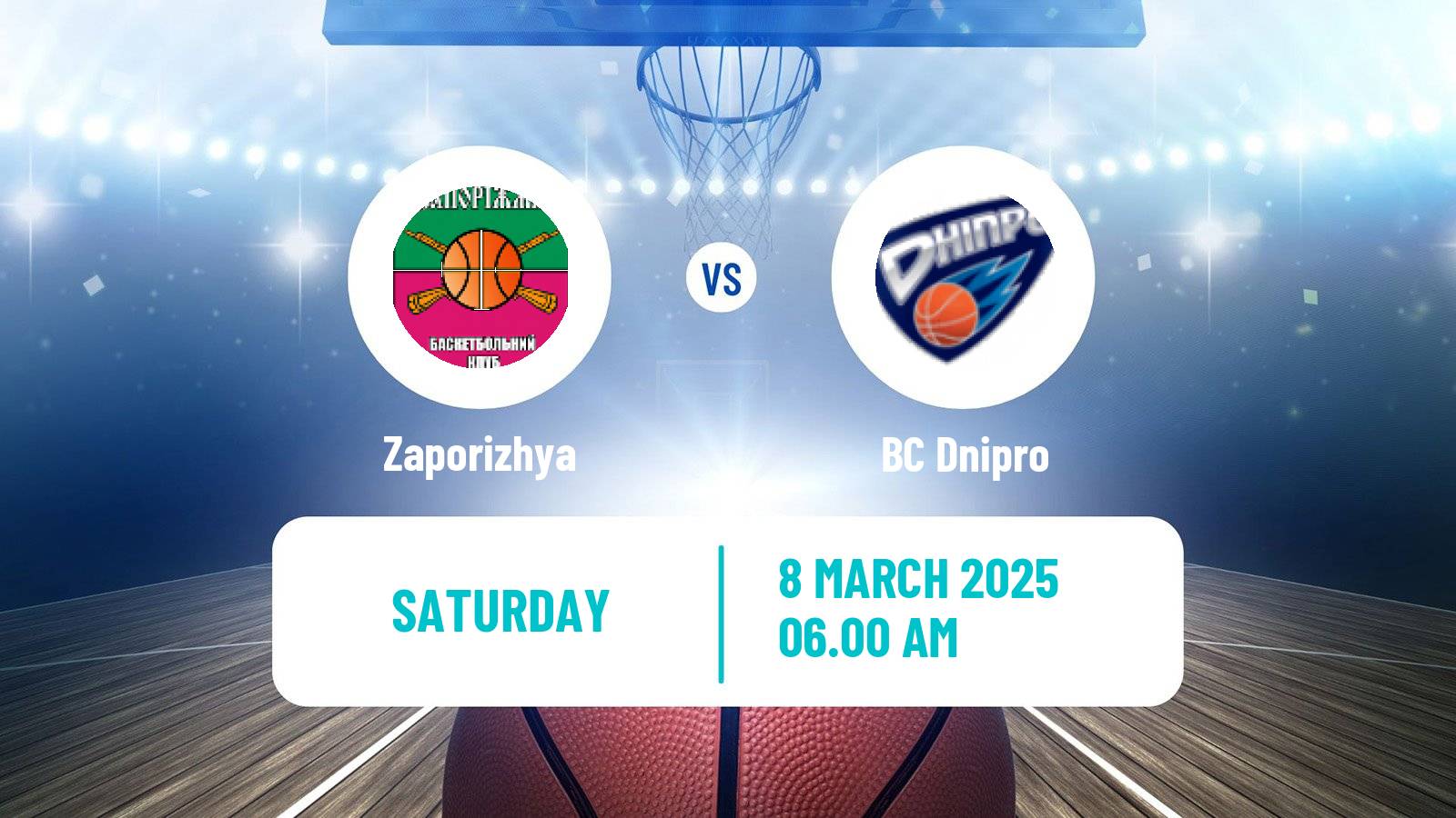 Basketball Ukrainian FBU Super League Zaporizhya - Dnipro