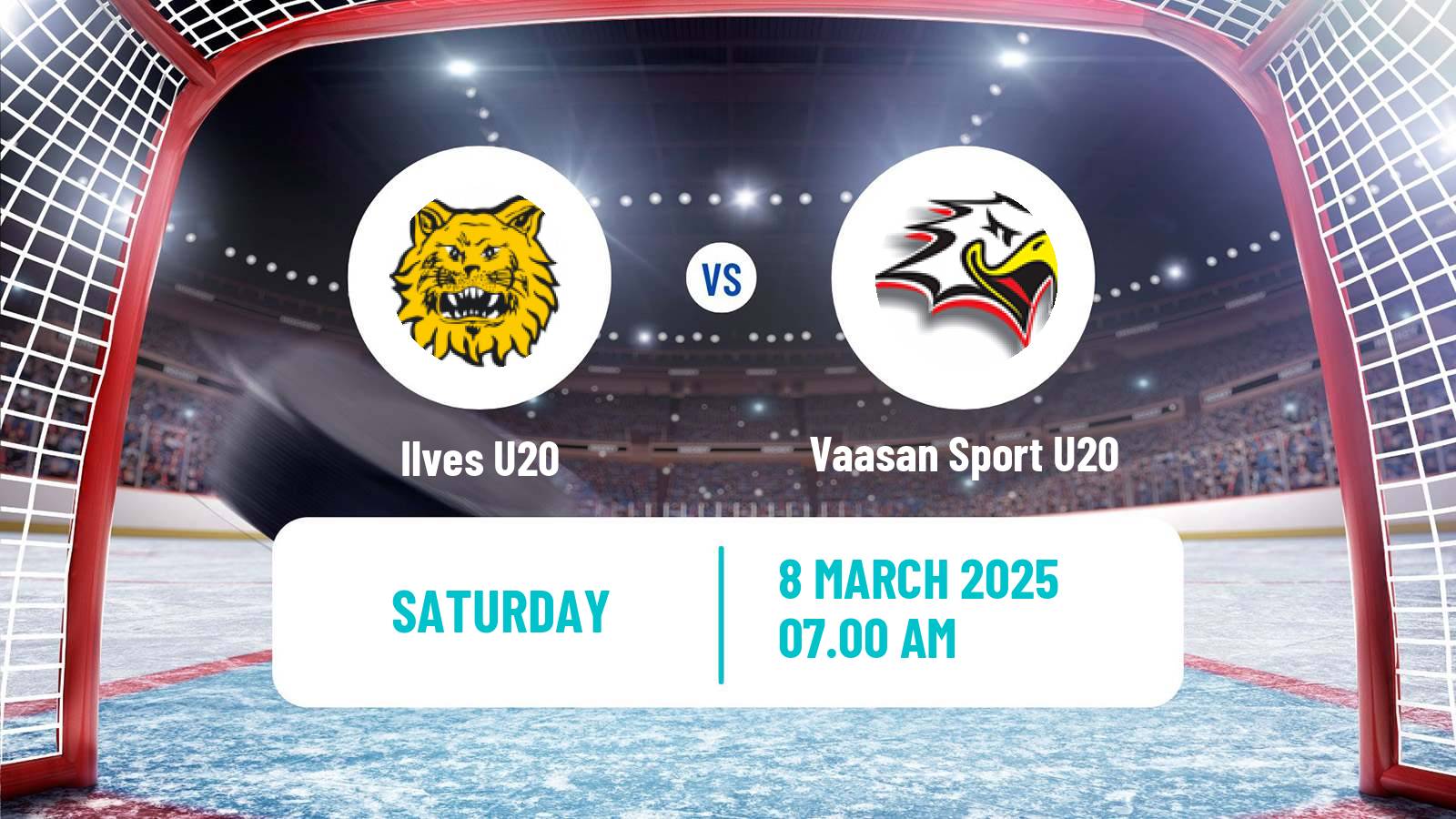 Hockey Finnish SM-sarja U20 Ilves U20 - Vaasan Sport U20