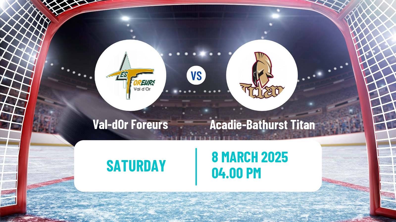 Hockey QMJHL Val-dOr Foreurs - Acadie-Bathurst Titan