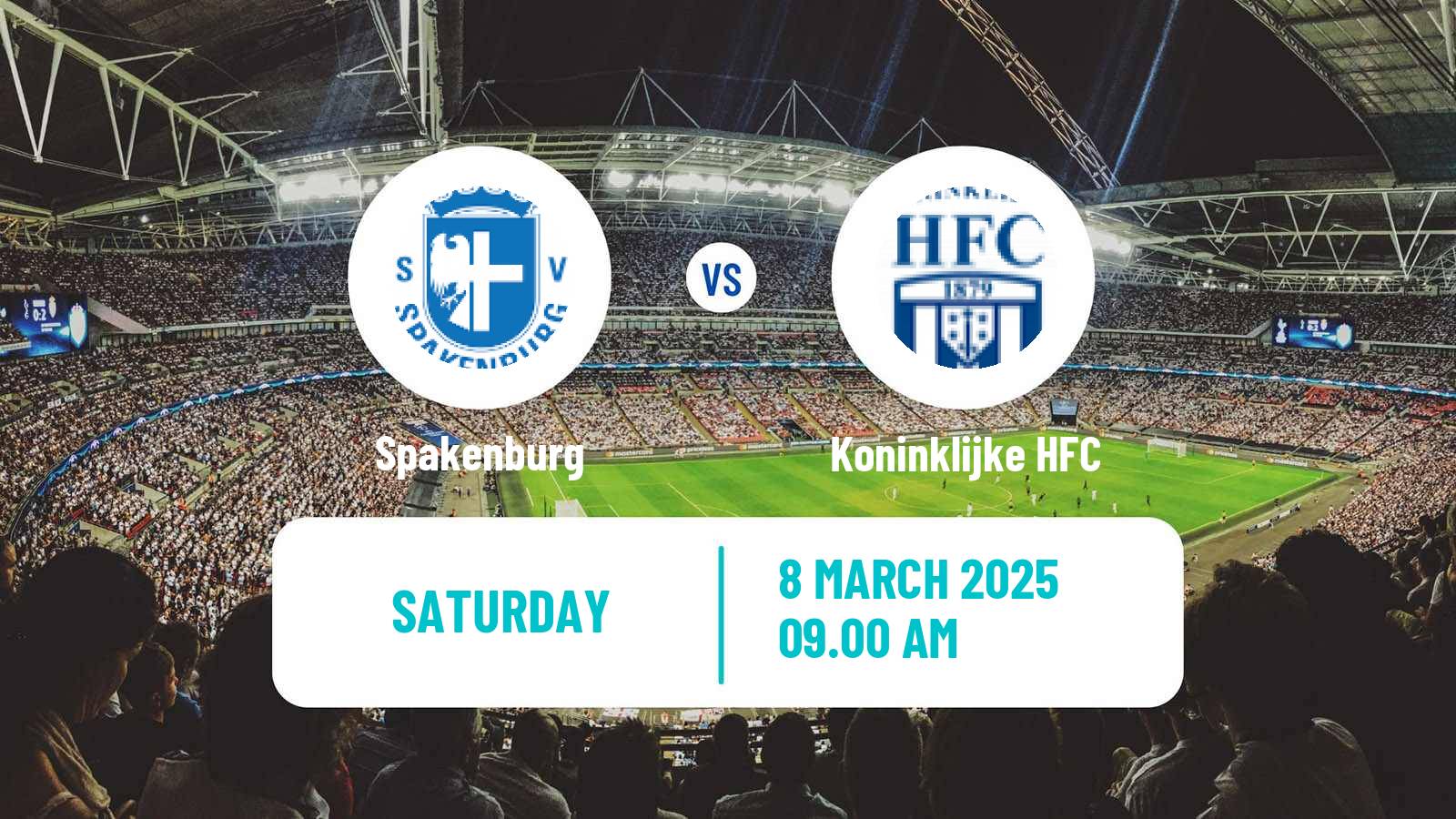 Soccer Dutch Tweede Divisie Spakenburg - Koninklijke HFC