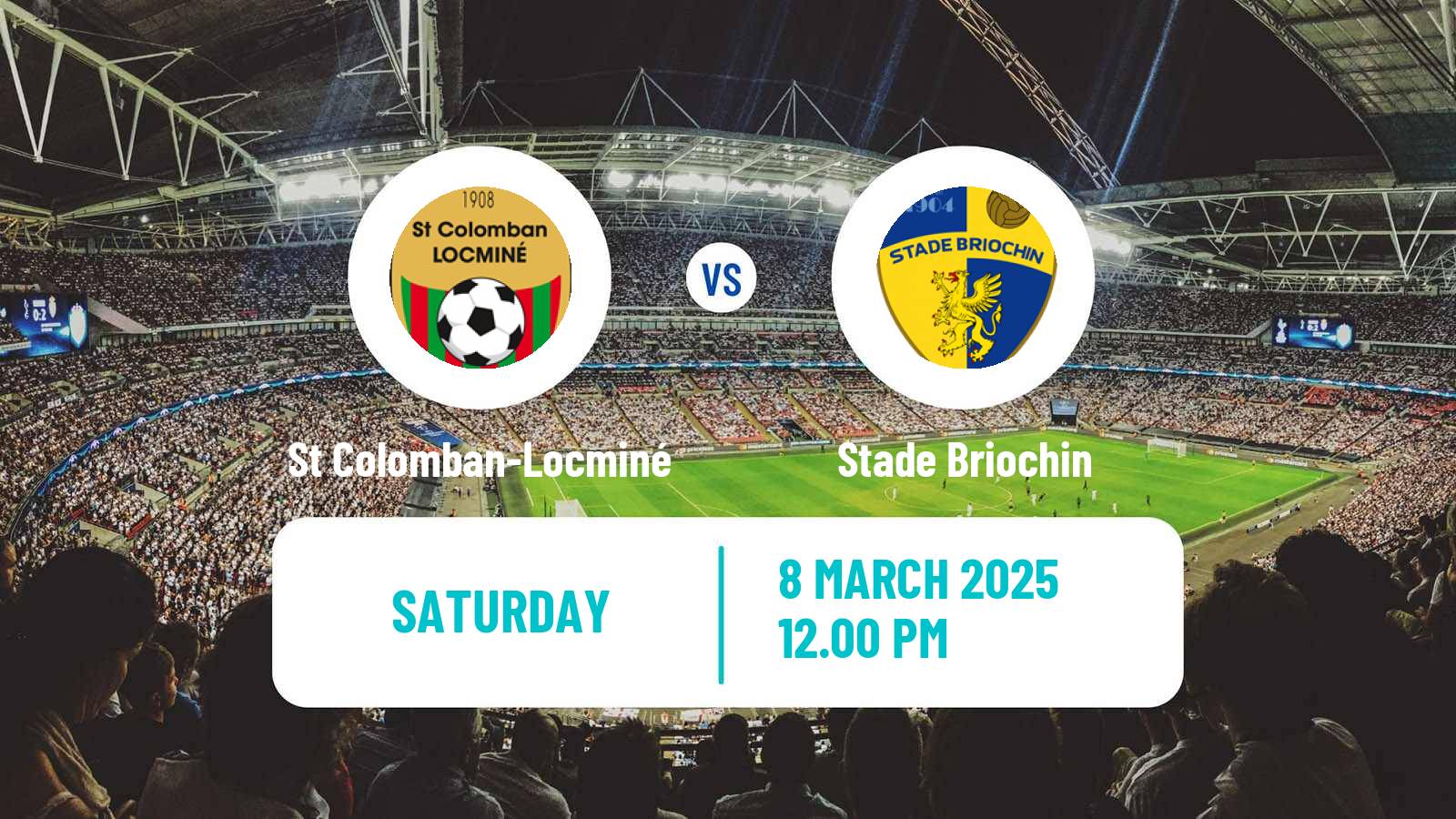 Soccer French National 2 - Group B St Colomban-Locminé - Stade Briochin