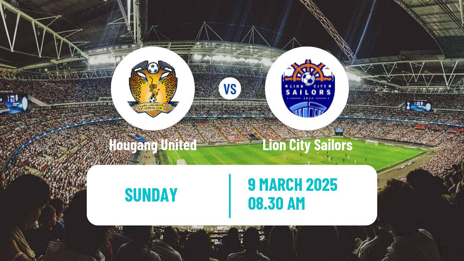Soccer Singapore Premier League Hougang United - Lion City Sailors