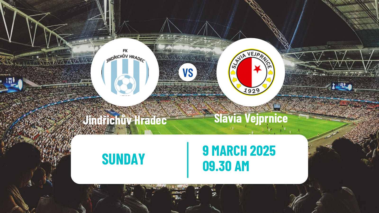 Soccer Czech Division A Jindřichův Hradec - Slavia Vejprnice