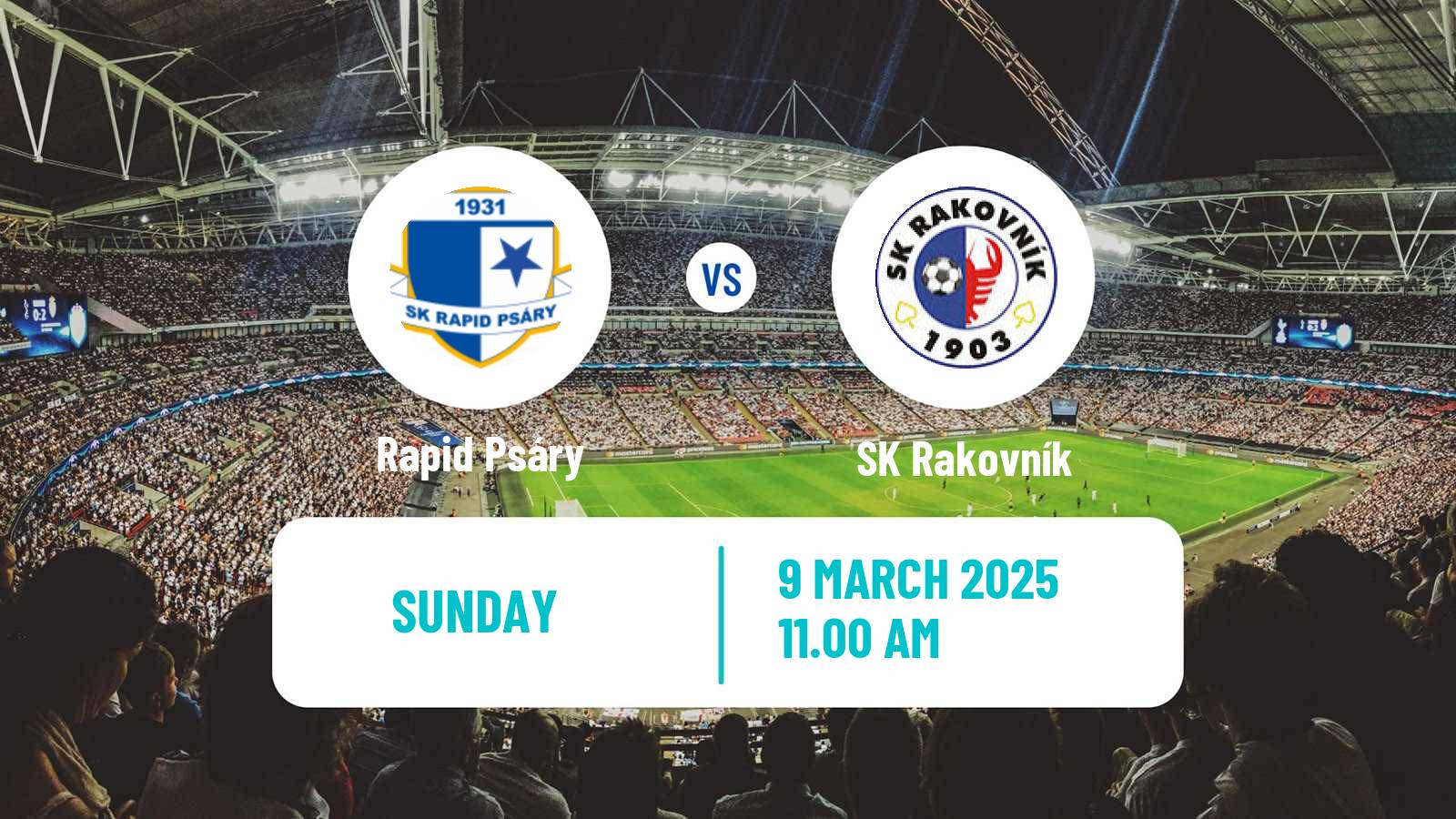 Soccer Czech Stredocesky KP Rapid Psáry - Rakovník