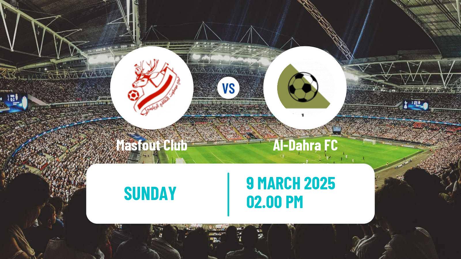 Soccer UAE Division 1 Masfout - Al-Dahra