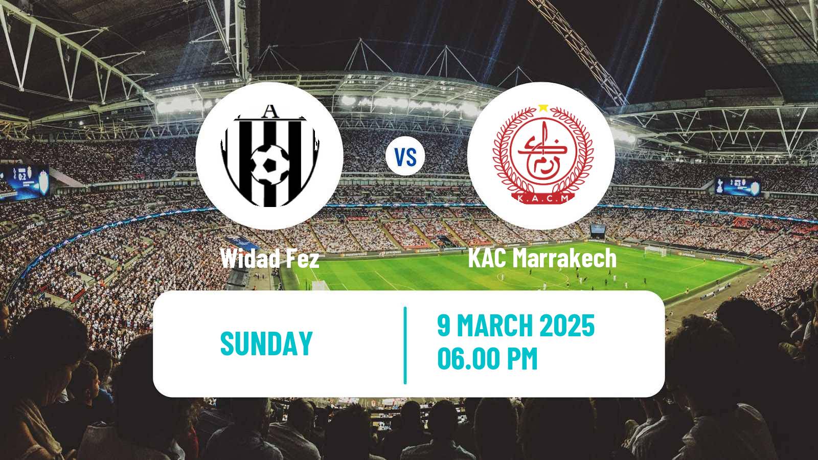 Soccer Moroccan Botola 2 Widad Fez - KAC Marrakech