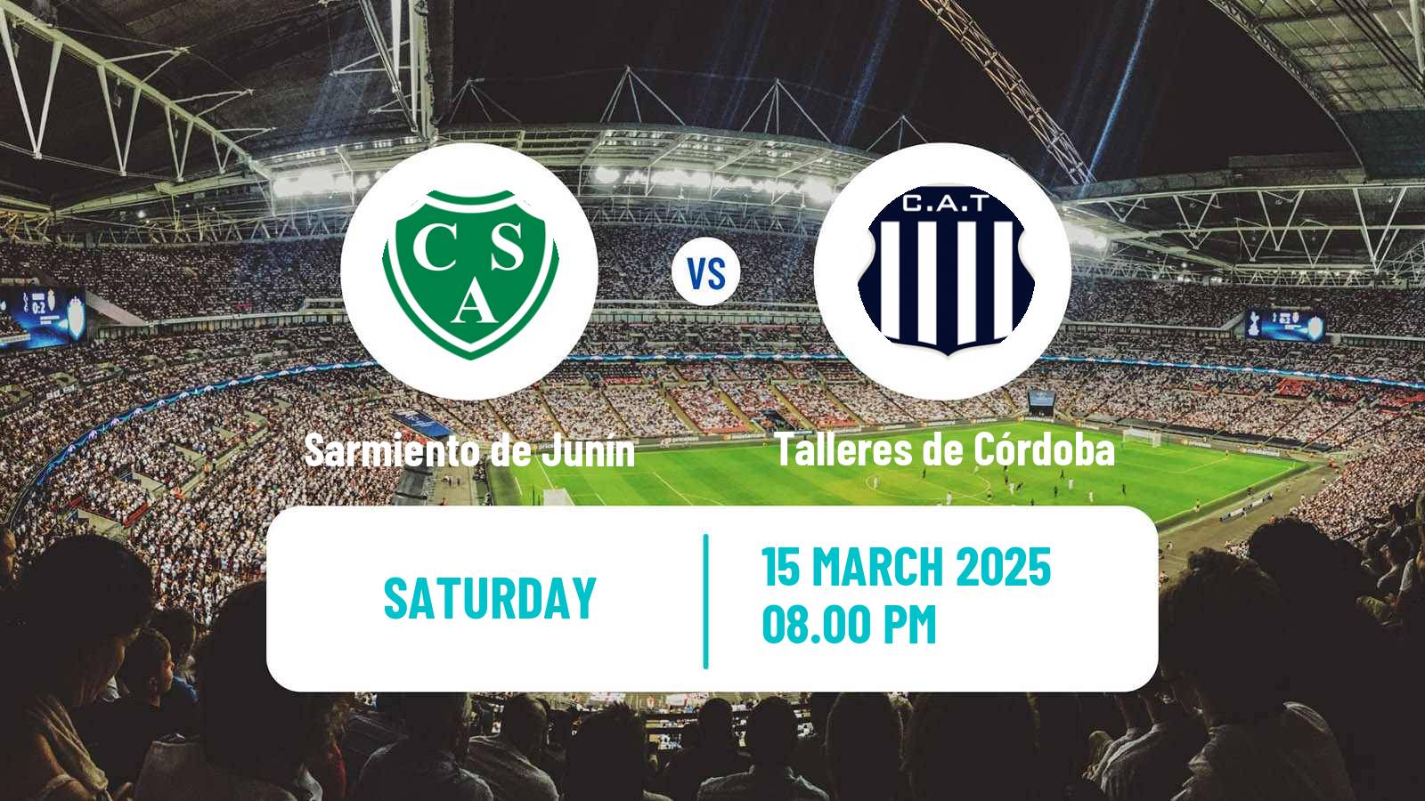 Football Argentinian Liga Profesional Sarmiento de Junín - Talleres de Córdoba