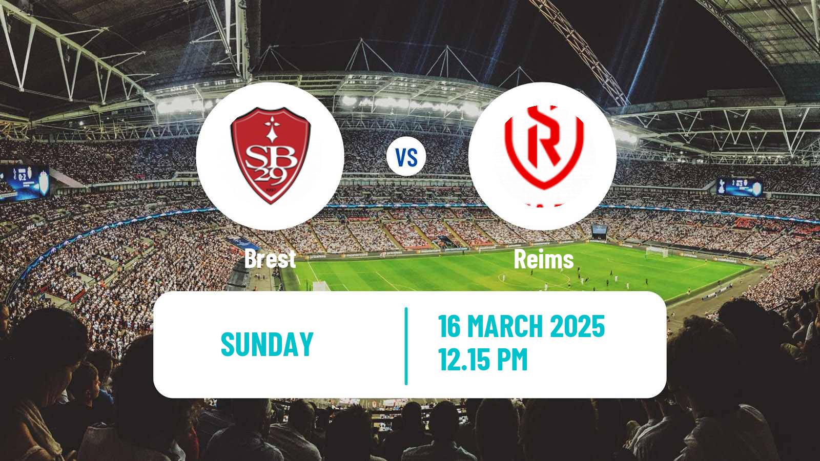 Soccer French Ligue 1 Brest - Reims
