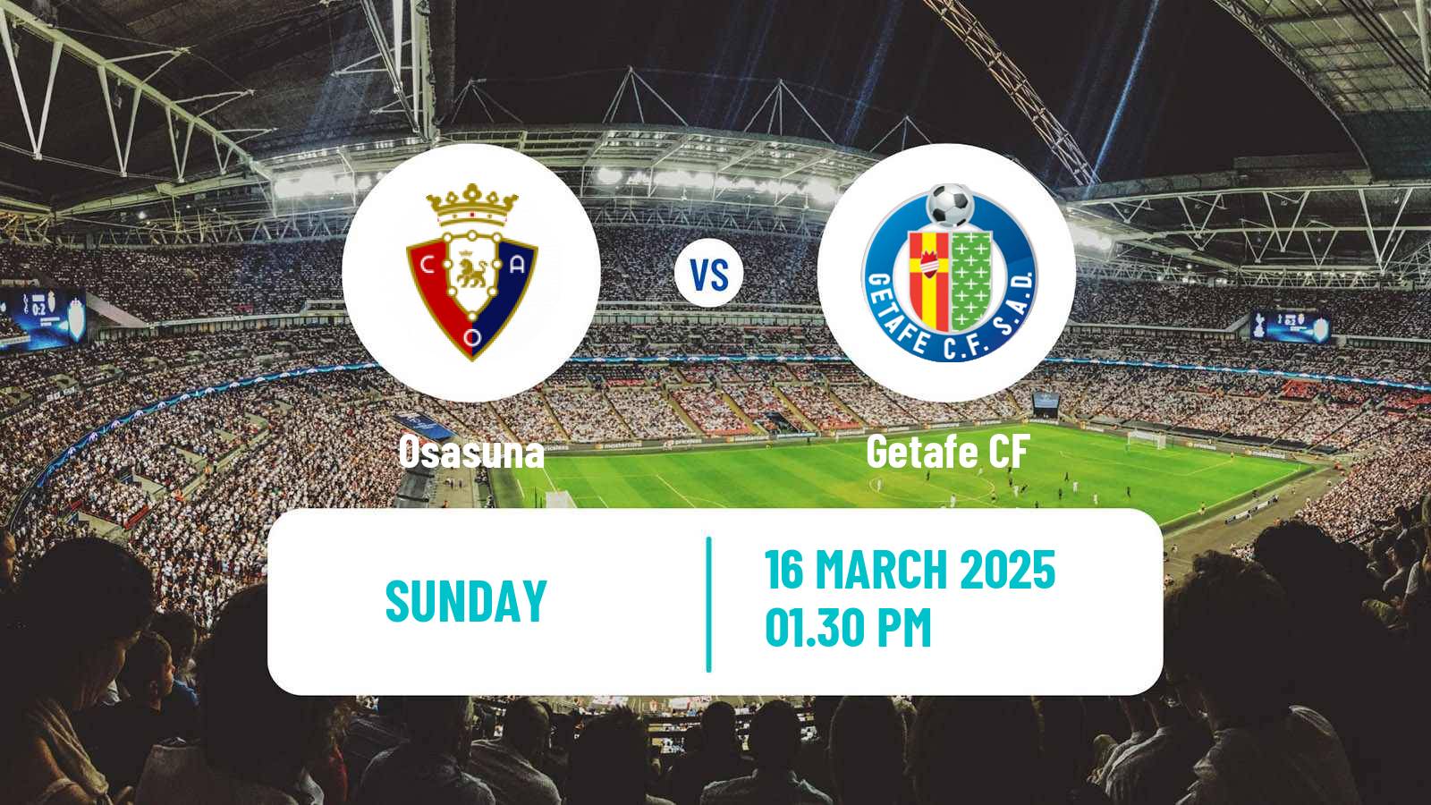 Soccer Spanish LaLiga Osasuna - Getafe