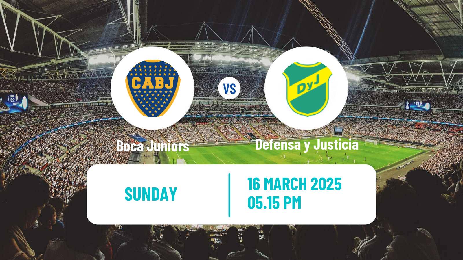 Soccer Argentinian Liga Profesional Boca Juniors - Defensa y Justicia