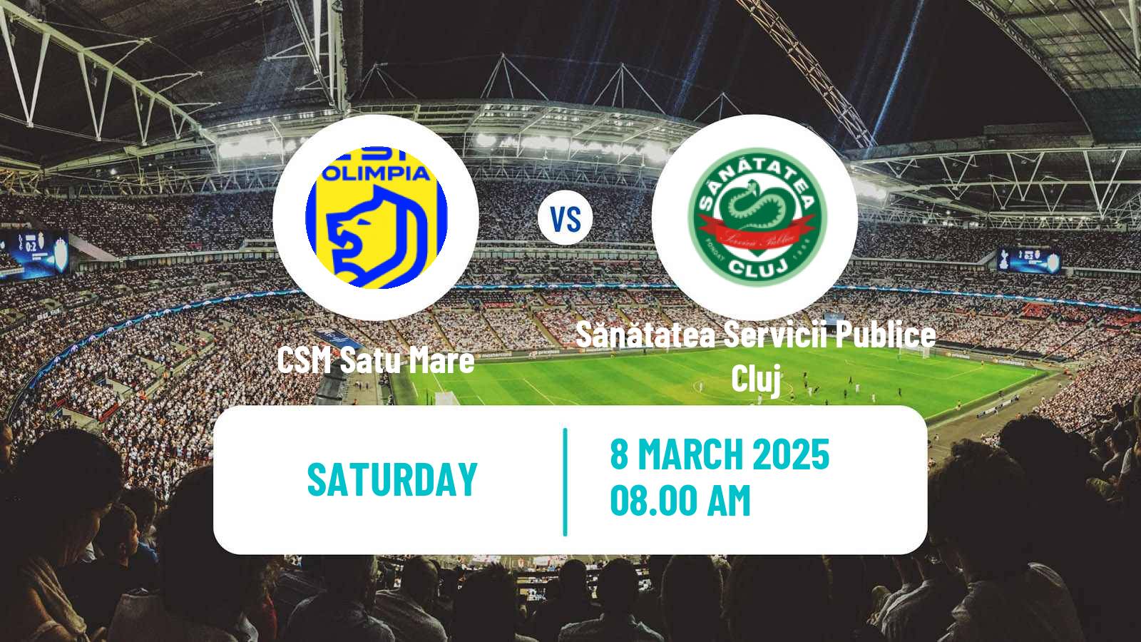 Soccer Romanian Liga 3 - Seria 10 CSM Satu Mare - Sănătatea Servicii Publice Cluj