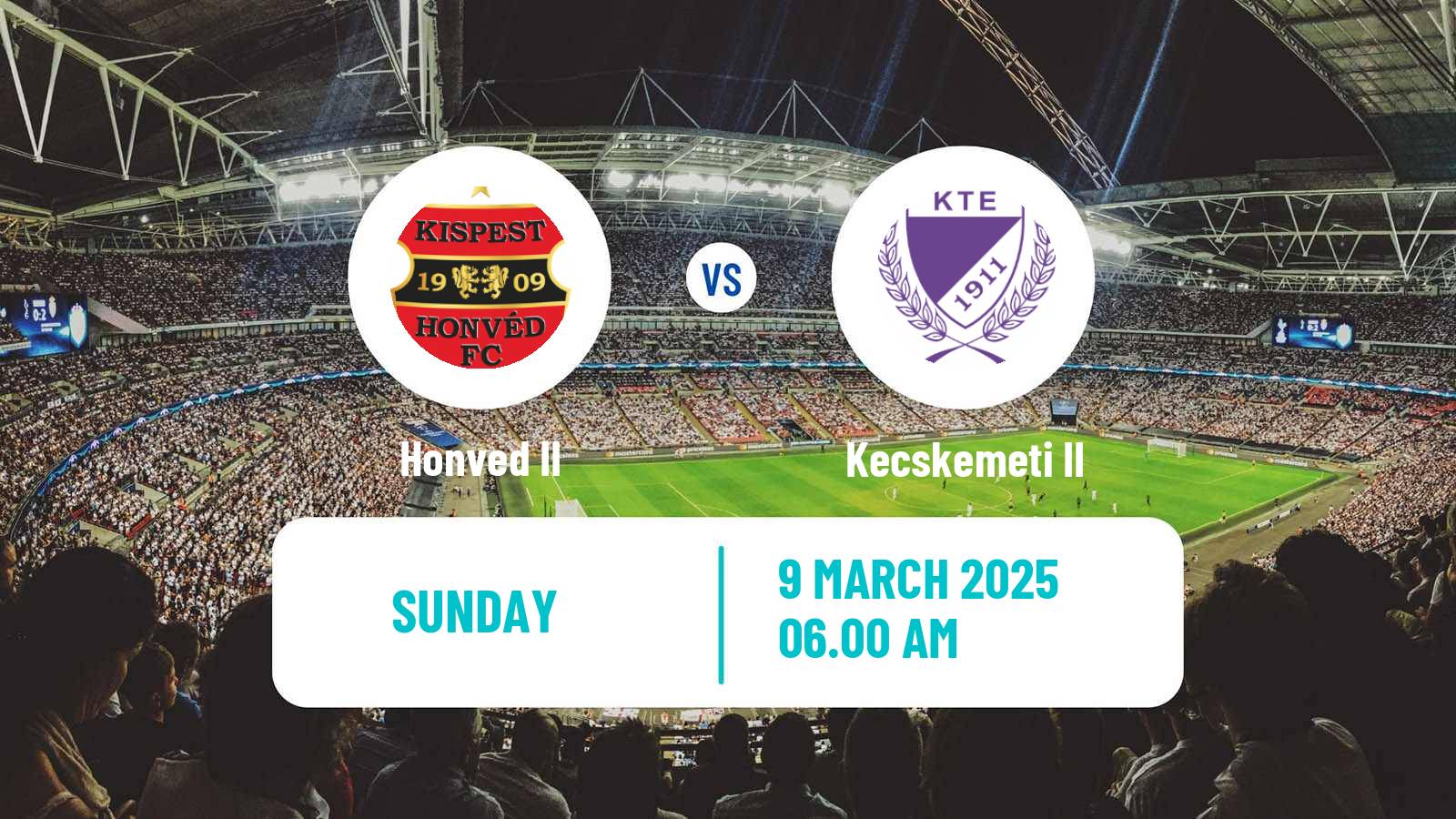 Football Hungarian NB III Southeast Honved II - Kecskemeti II