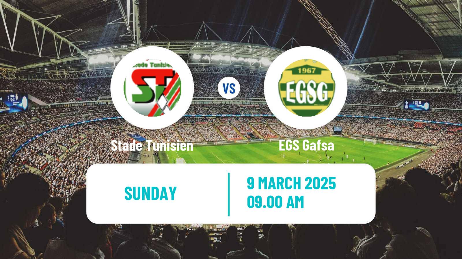 Soccer Tunisian Ligue Professionnelle 1 Stade Tunisien - EGS Gafsa