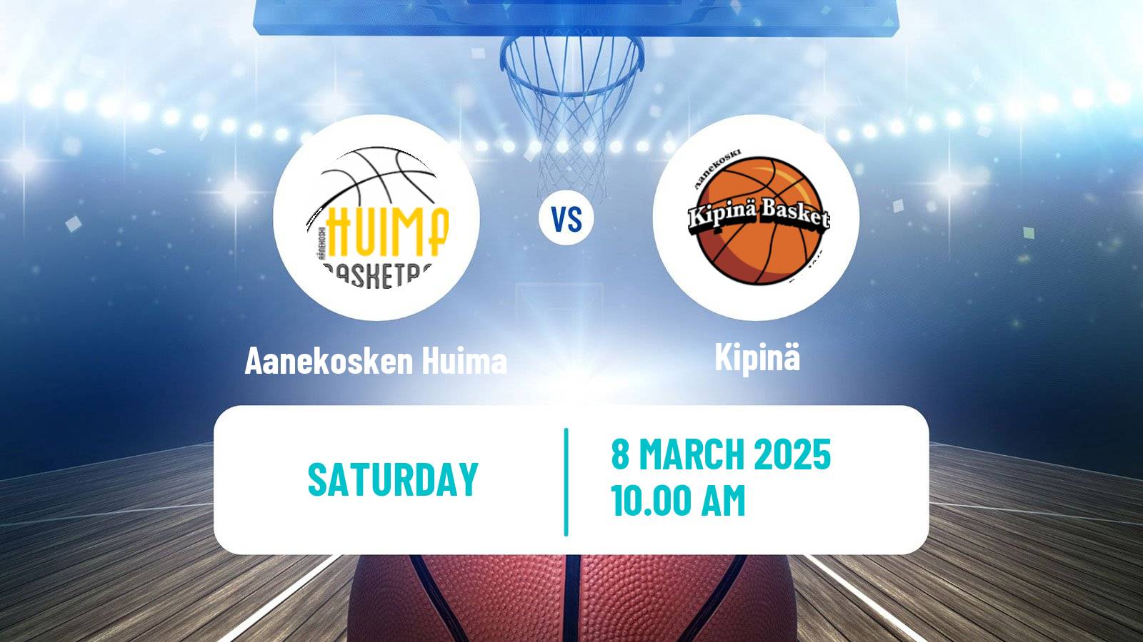 Basketball Finnish I Divisioona A Basketball Aanekosken Huima - Kipinä