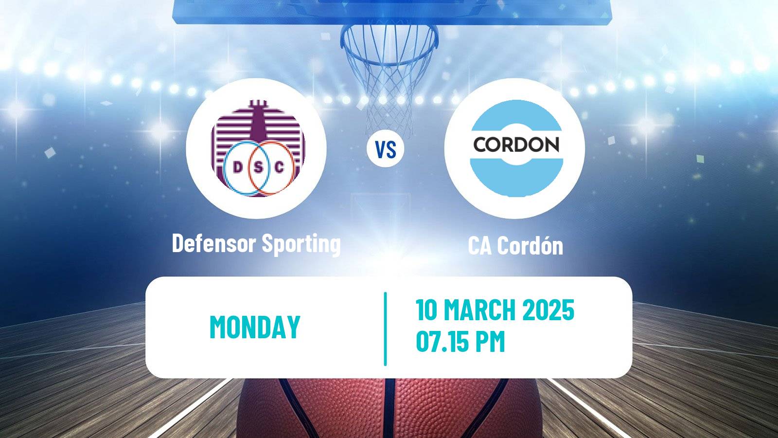 Basketball Uruguayan Liga Basketball Defensor Sporting - Cordón