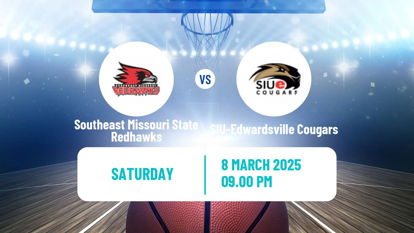 Basketball NCAA College Basketball Southeast Missouri State Redhawks - SIU-Edwardsville Cougars