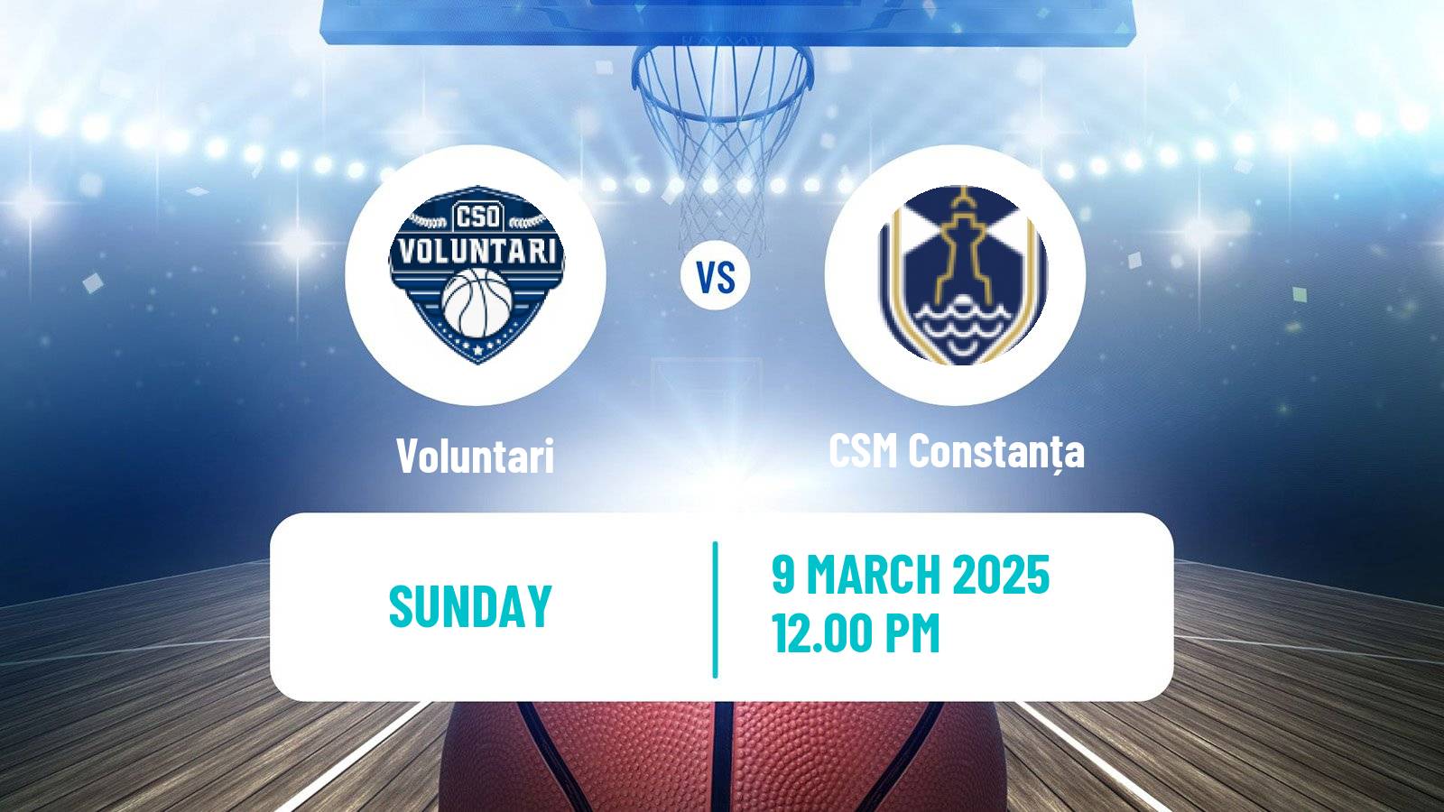 Basketball Romanian Divizia A Basketball Voluntari - CSM Constanța