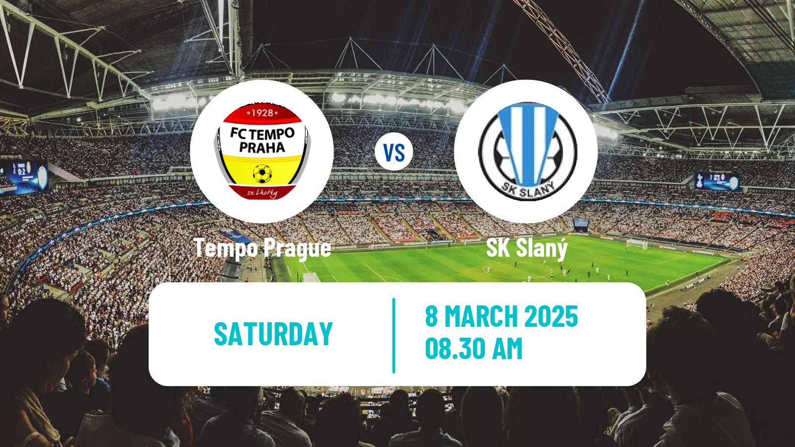Soccer Czech Division B Tempo Prague - Slaný