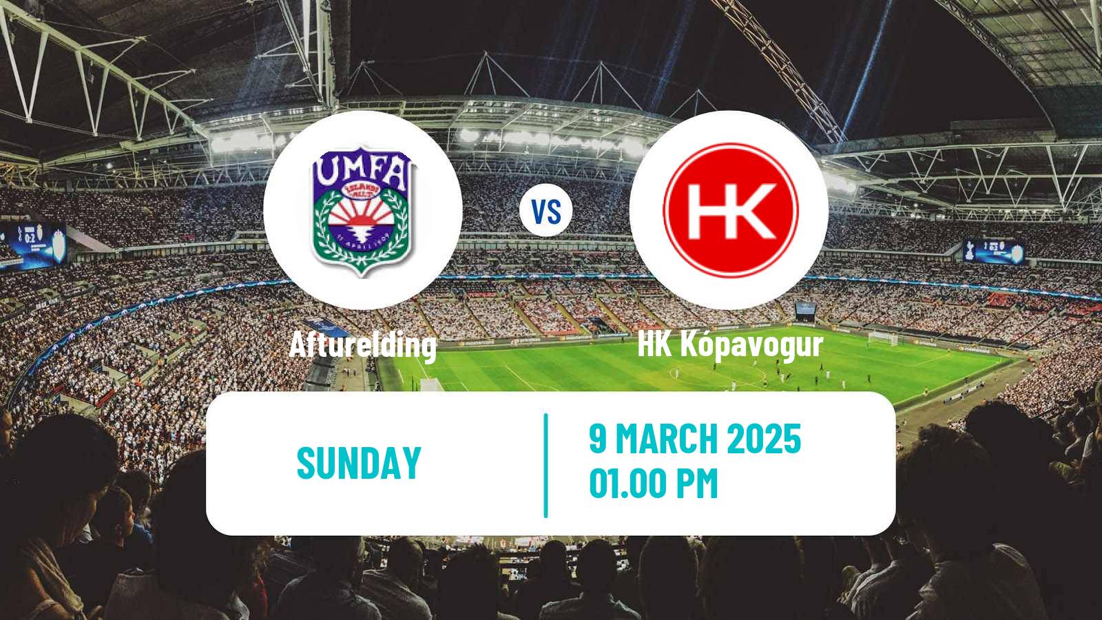 Soccer Icelandic League Cup Afturelding - HK Kópavogur