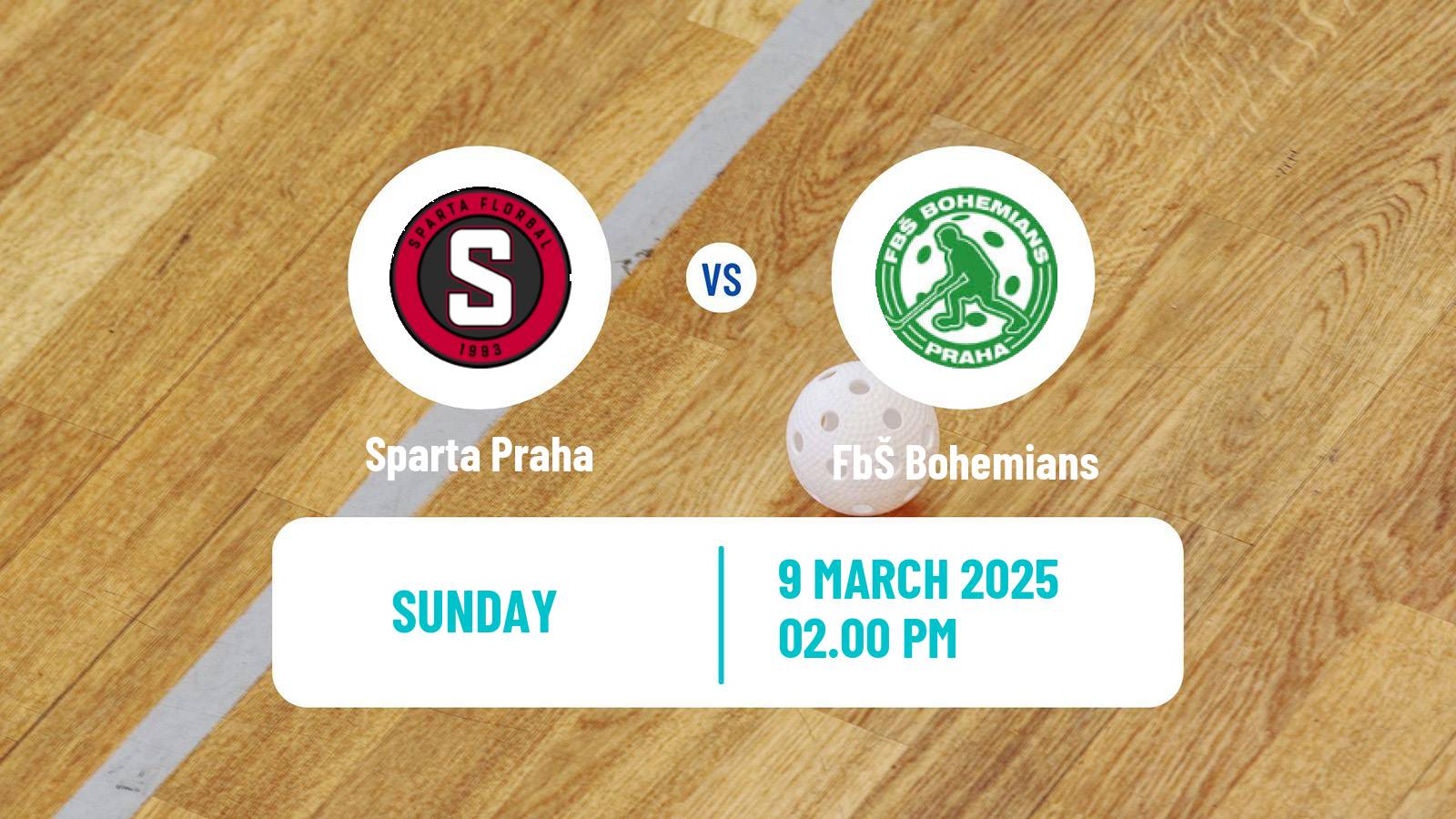 Floorball Czech Superliga Floorball Sparta Praha - FbŠ Bohemians