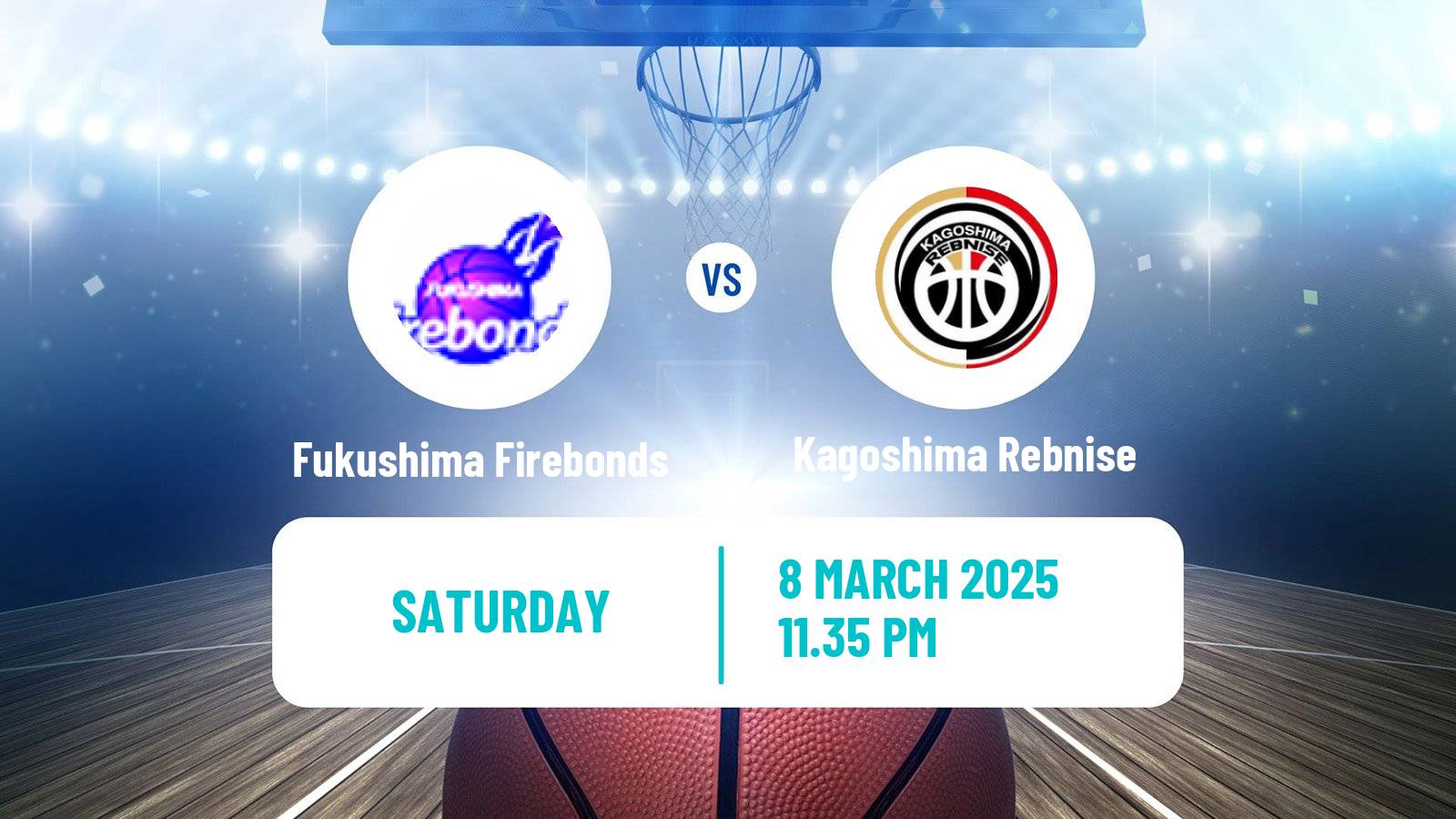 Basketball Japan B2 League Basketball Fukushima Firebonds - Kagoshima Rebnise