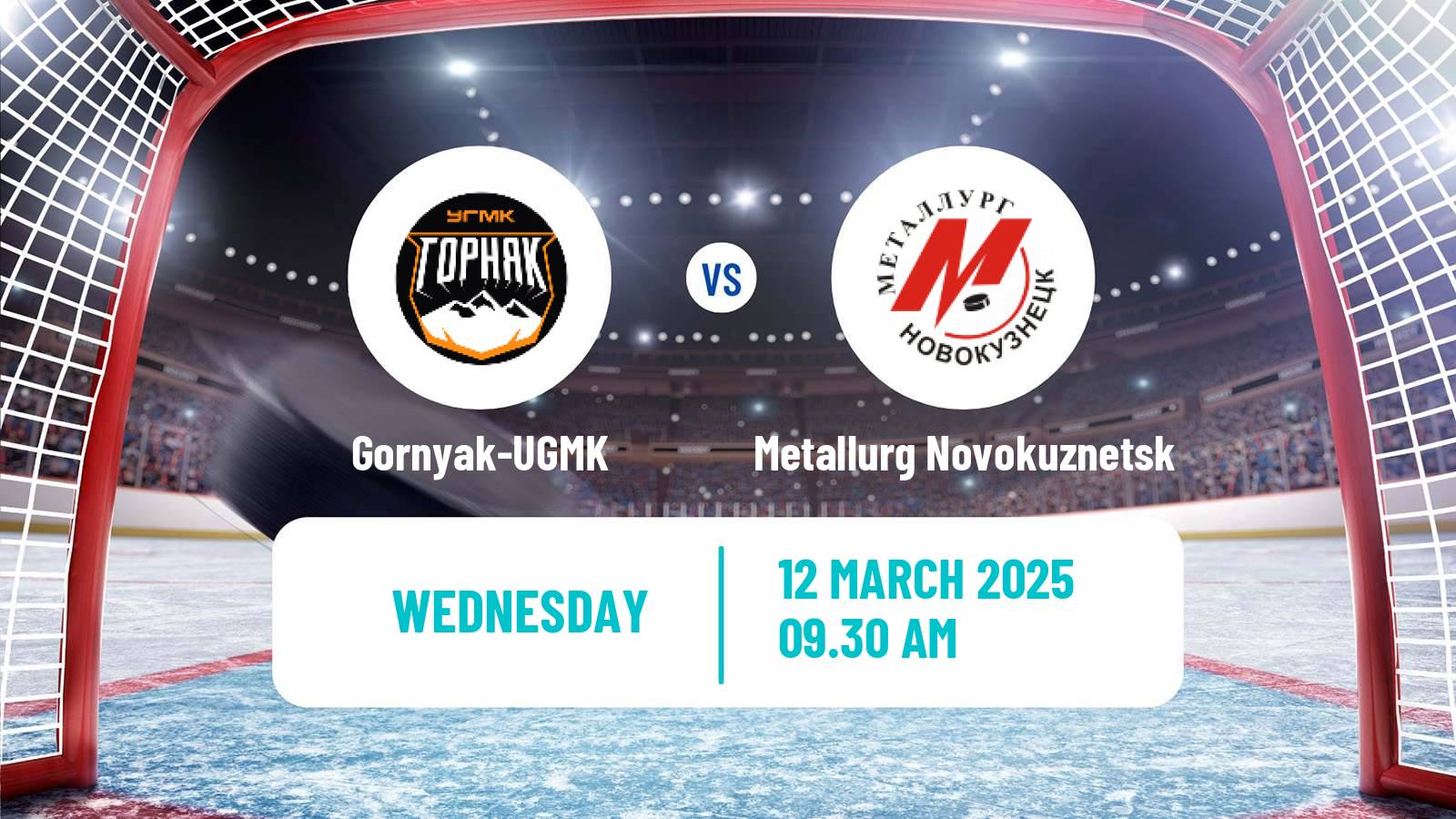 Hockey VHL Gornyak-UGMK - Metallurg Novokuznetsk