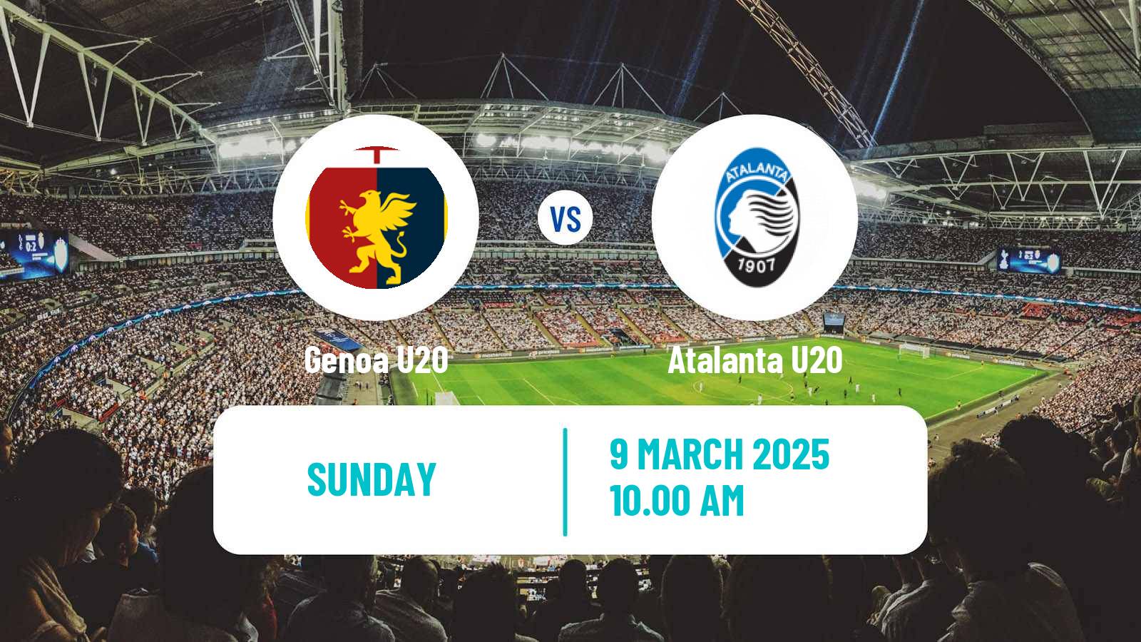 Soccer Italian Primavera 1 Genoa U20 - Atalanta U20