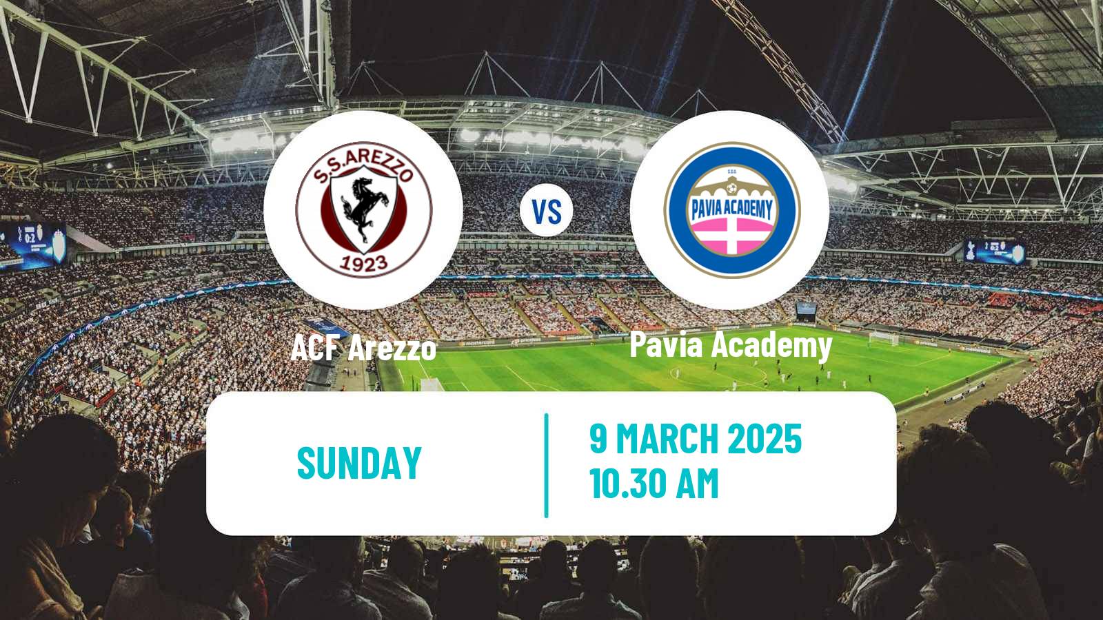 Soccer Italian Serie B Women Arezzo - Pavia Academy