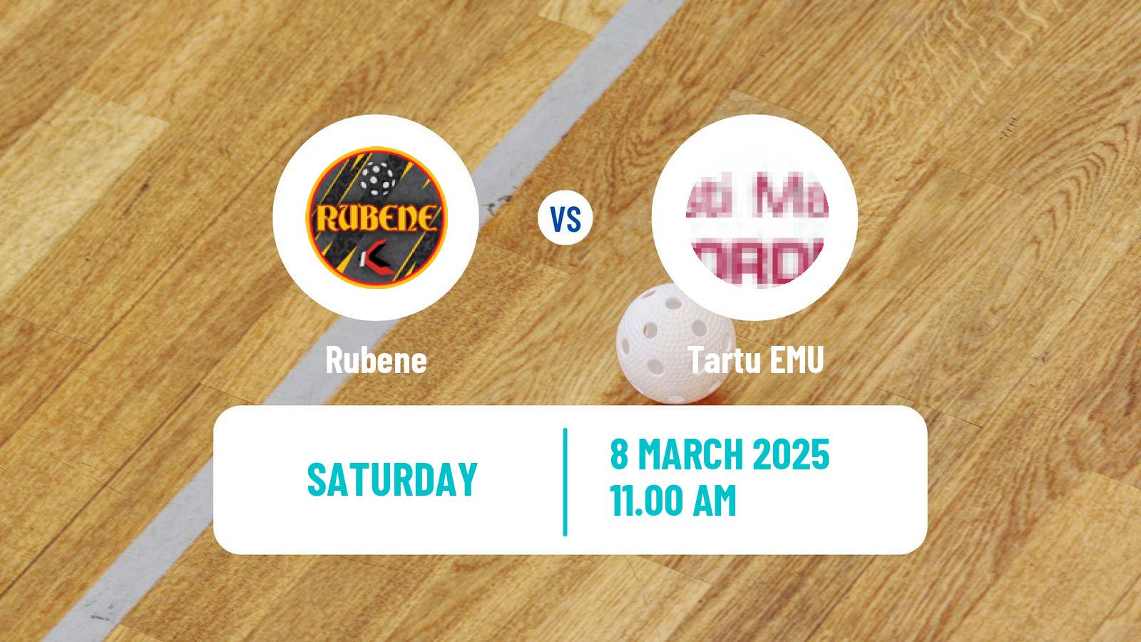 Floorball Latvian Estonian League Floorball Women Rubene - Tartu EMU