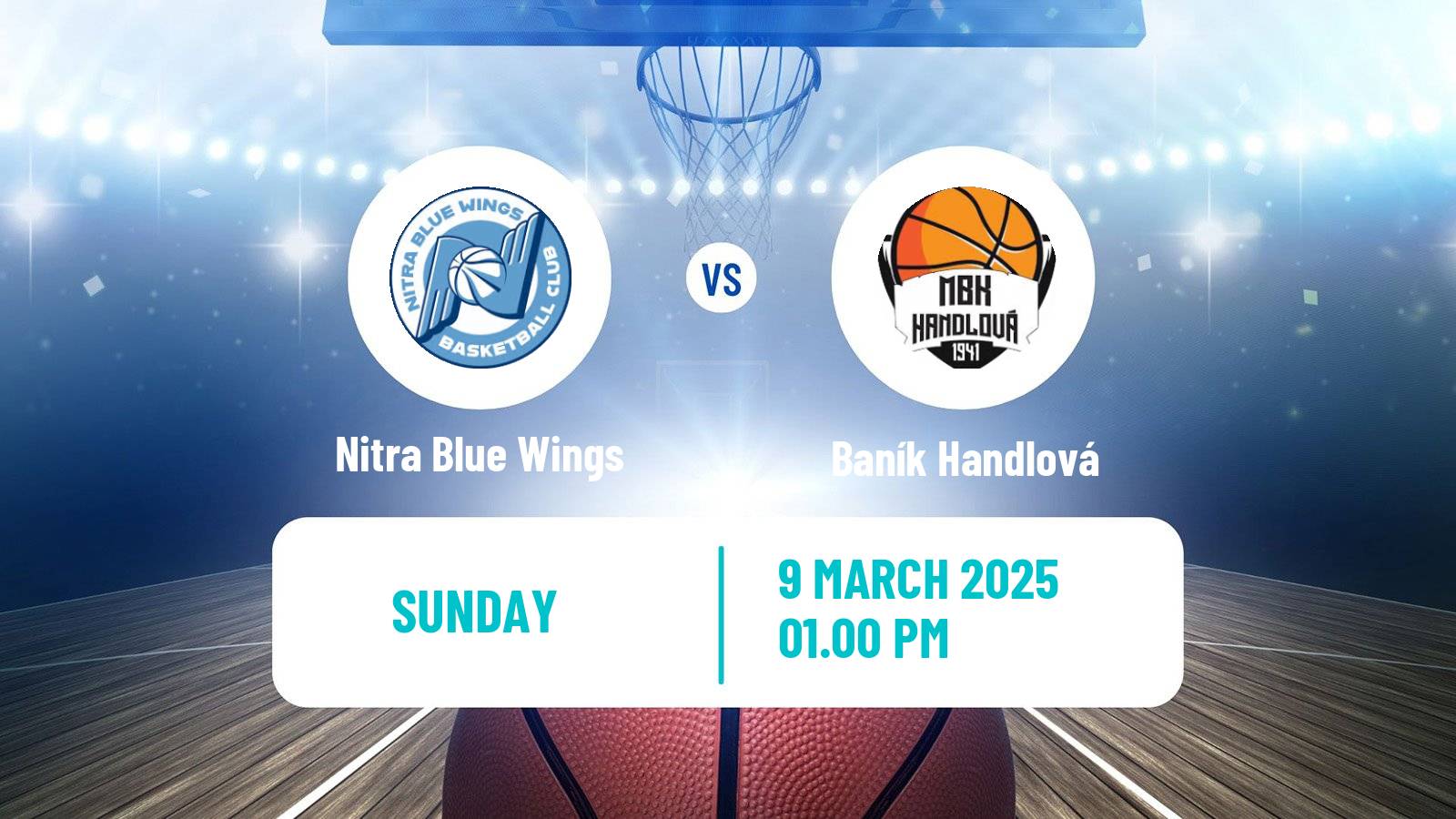 Basketball Slovak Extraliga Basketball Nitra Blue Wings - Baník Handlová