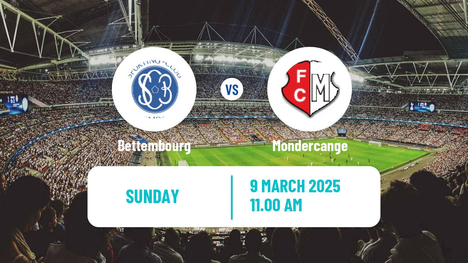Soccer Luxembourg National Division Bettembourg - Mondercange