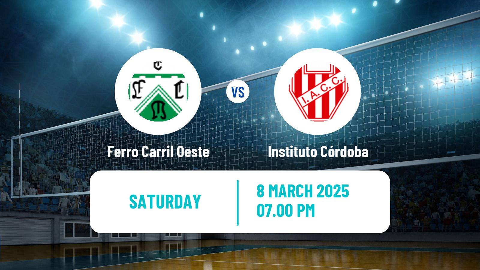 Volleyball Argentinian Liga Volleyball Women Ferro Carril Oeste - Instituto Córdoba