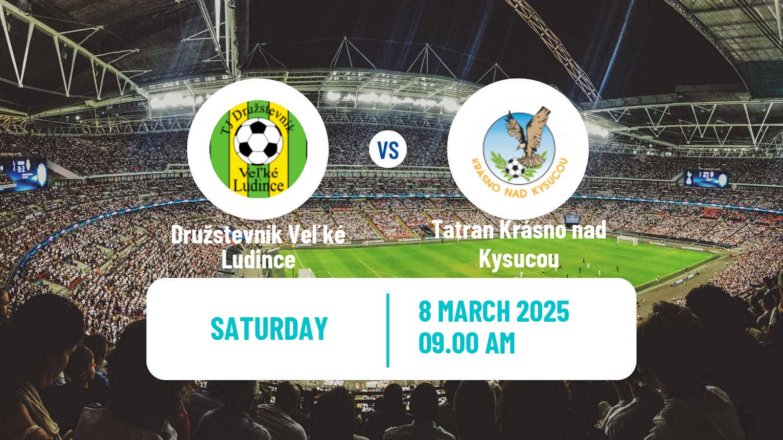 Soccer Slovak 3 Liga West Družstevník Veľké Ludince - Tatran Krásno nad Kysucou