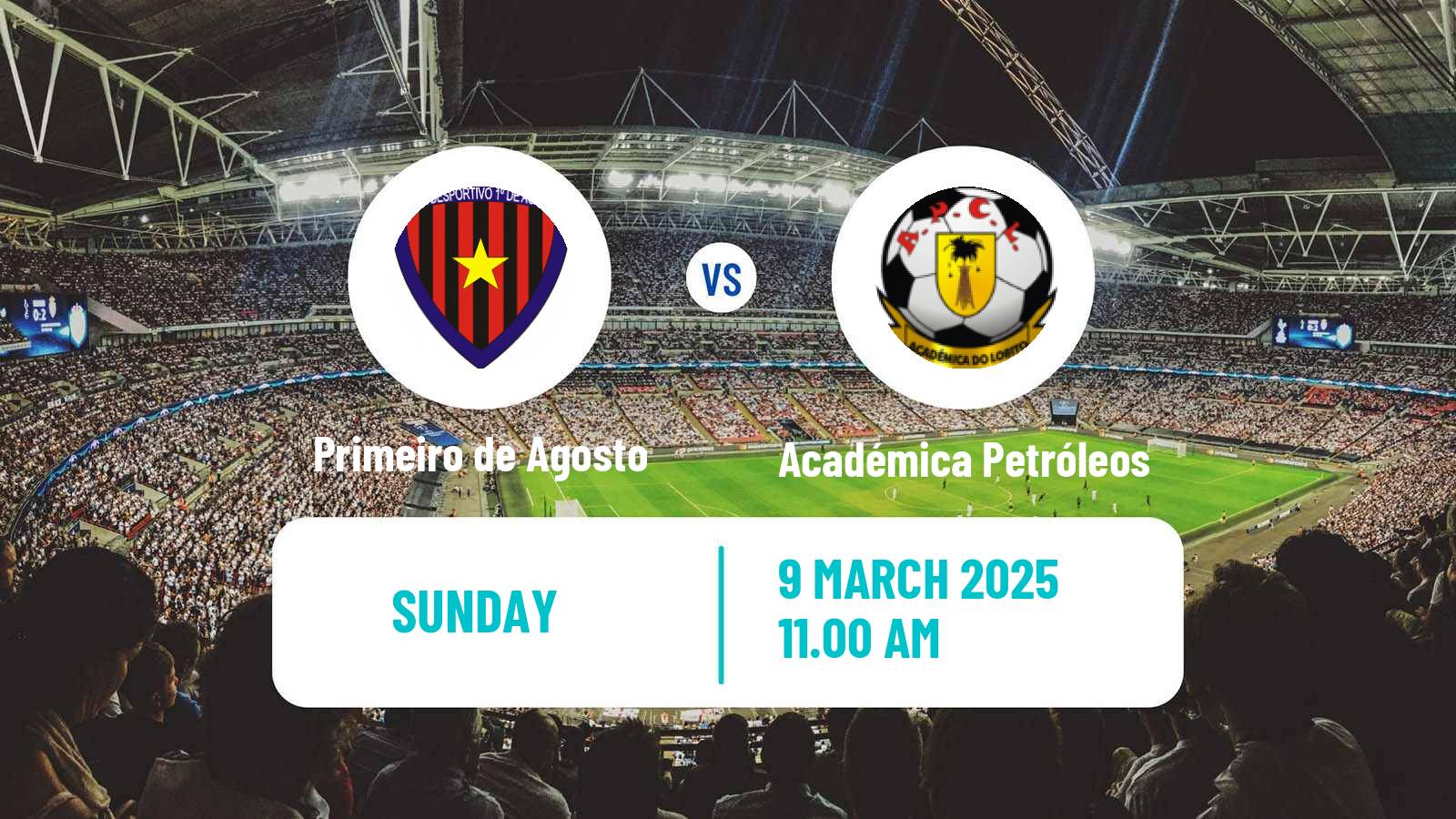 Soccer Angolan Girabola Primeiro de Agosto - Académica Petróleos