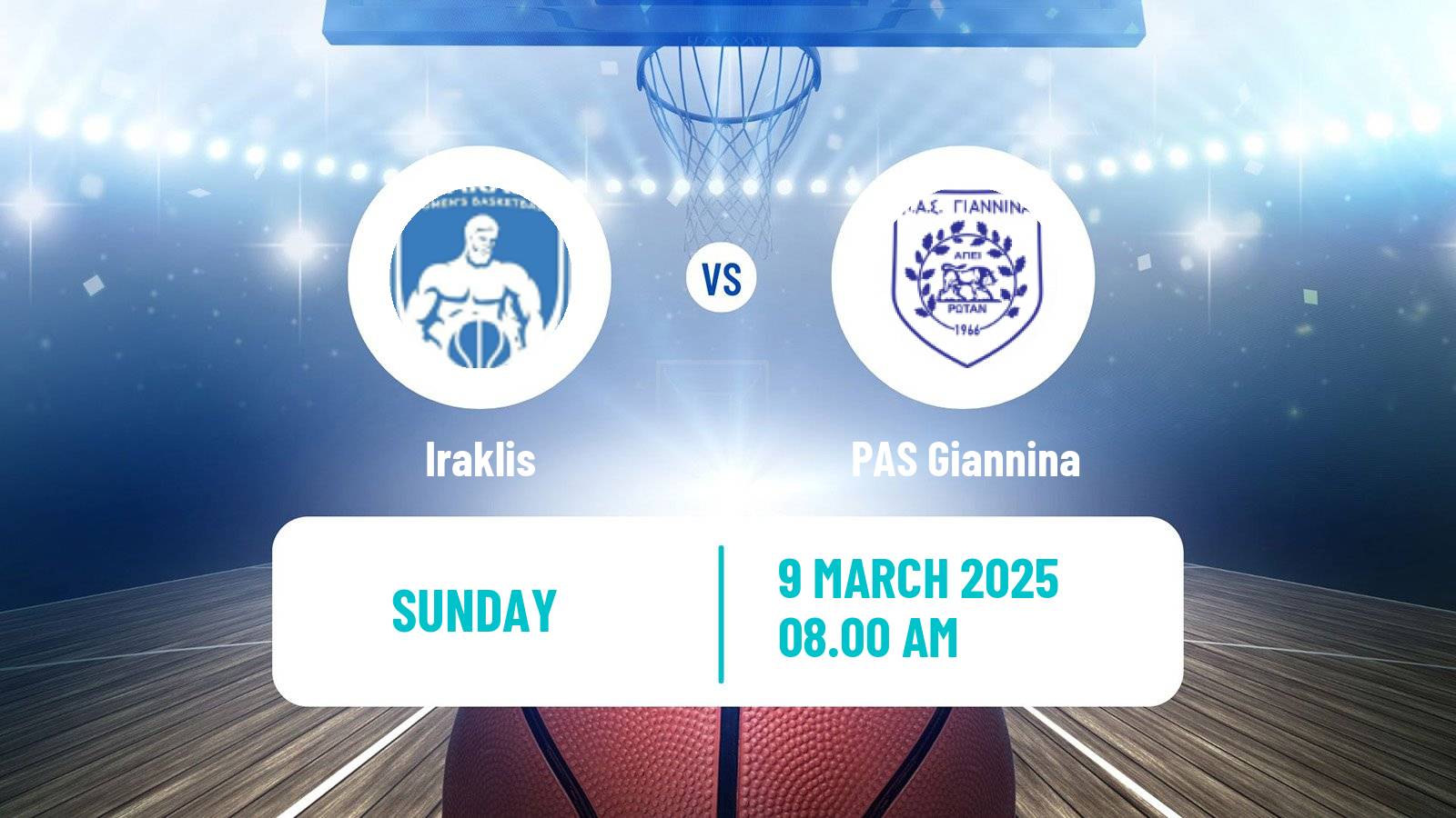 Basketball Greek Basket League A1 Women Iraklis - PAS Giannina