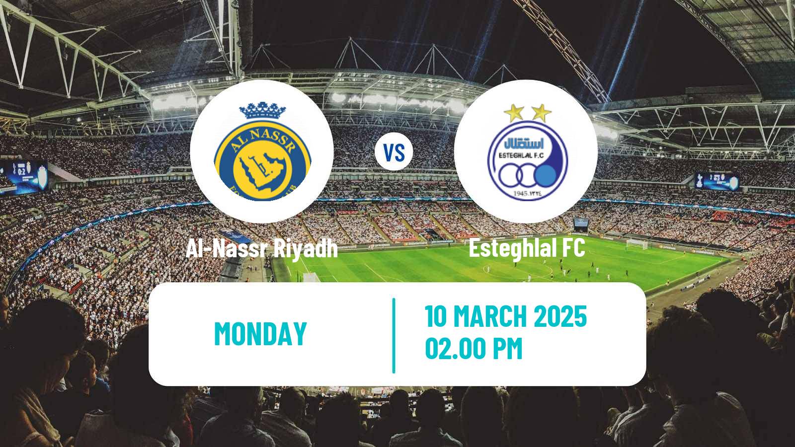 Soccer AFC Champions League Al-Nassr Riyadh - Esteghlal