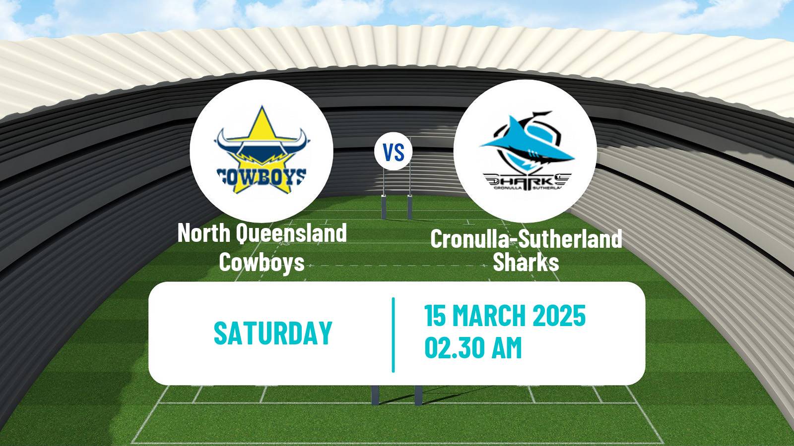 Rugby league Australian NRL North Queensland Cowboys - Cronulla-Sutherland Sharks