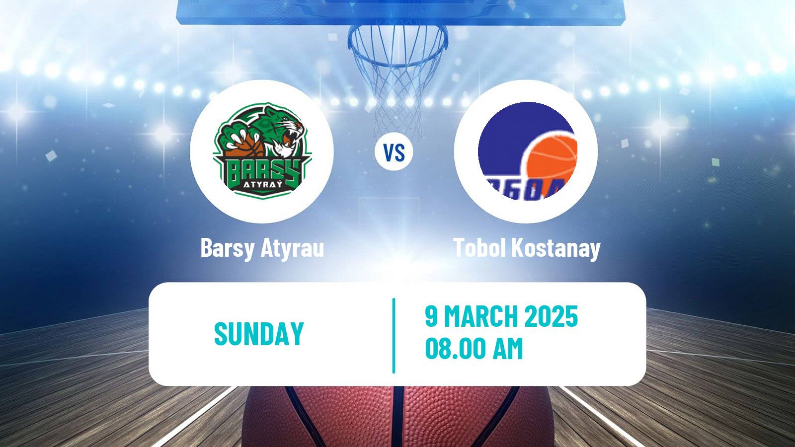 Basketball Kazakh National League Basketball Barsy Atyrau - Tobol Kostanay