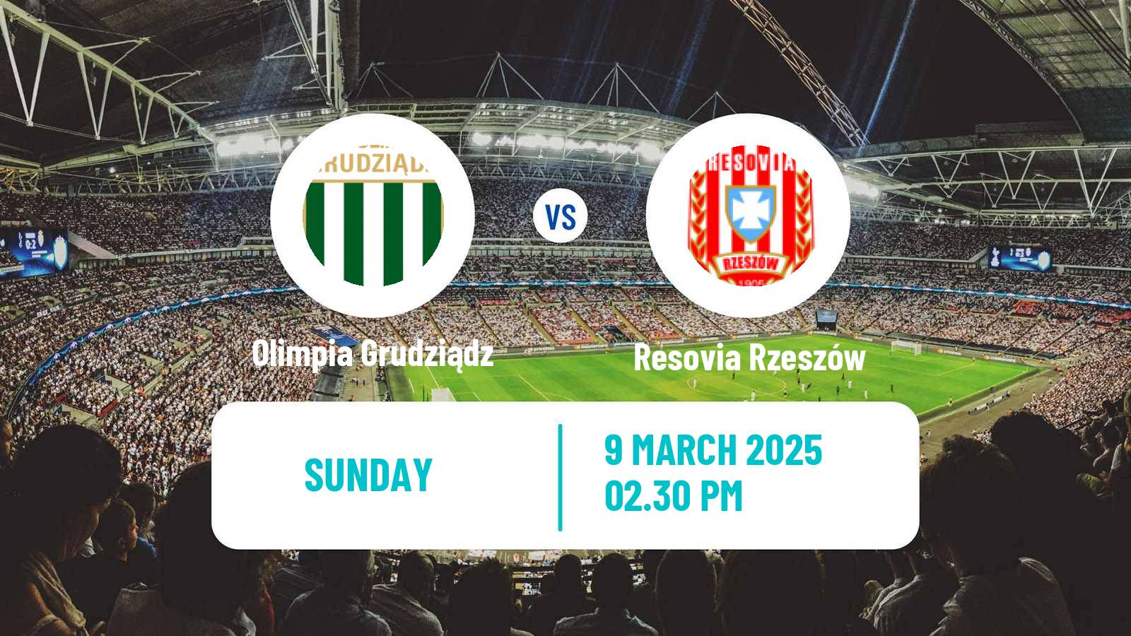 Soccer Polish Division 2 Olimpia Grudziądz - Resovia Rzeszów