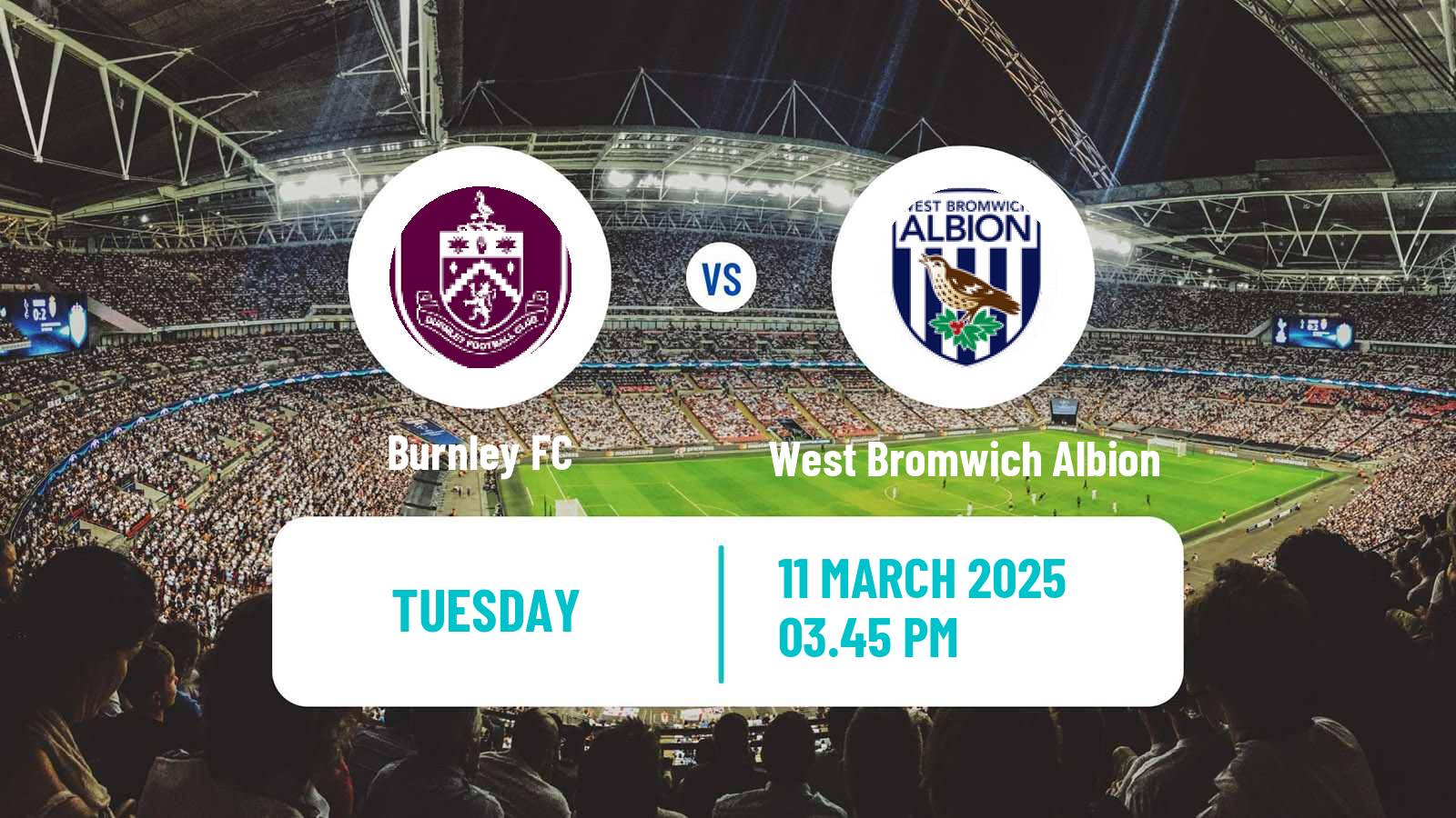 Soccer English League Championship Burnley - West Bromwich Albion
