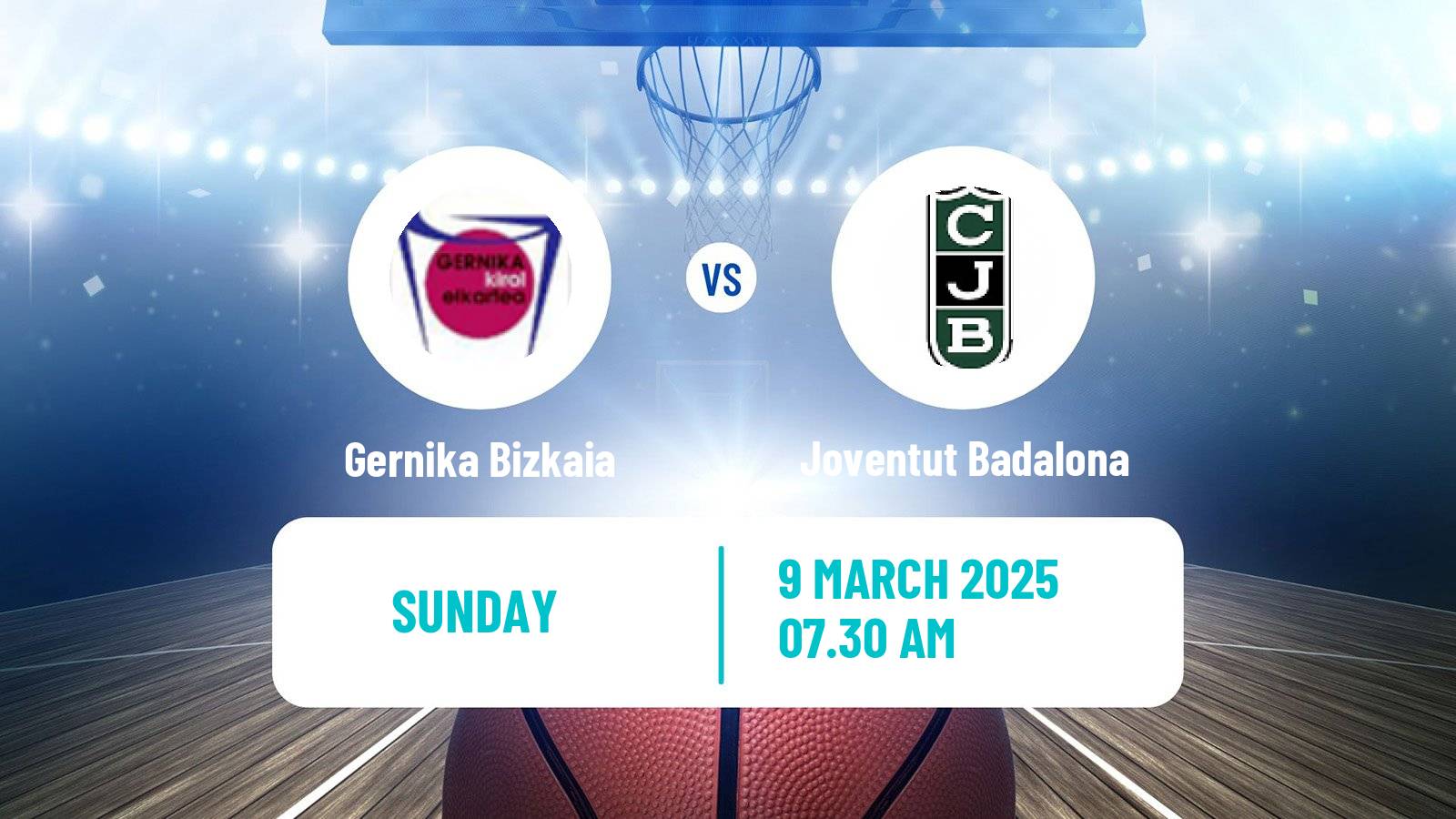 Basketball Spanish Liga Femenina Basketball Gernika Bizkaia - Joventut Badalona