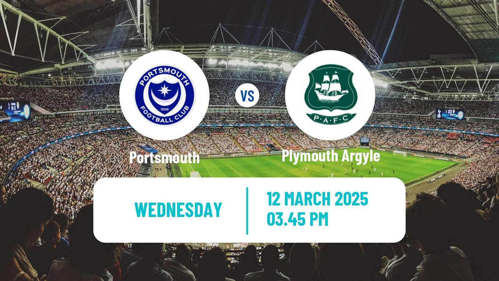 Soccer English League Championship Portsmouth - Plymouth Argyle